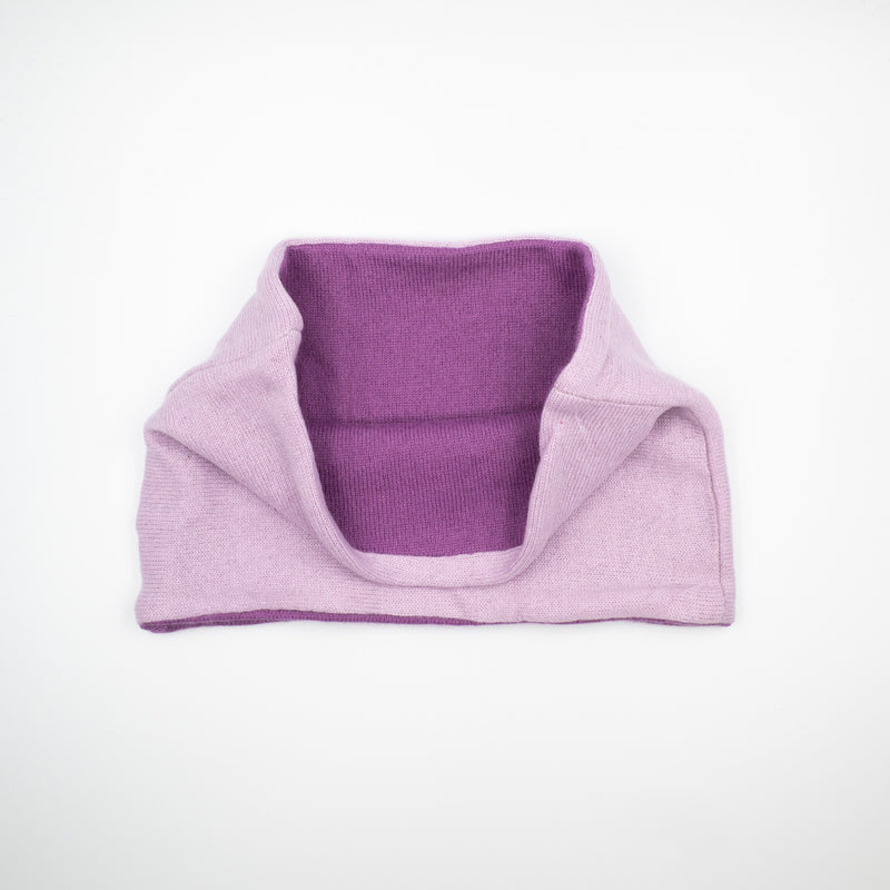 Pale and Deep Lilac Purple Neck Warmer