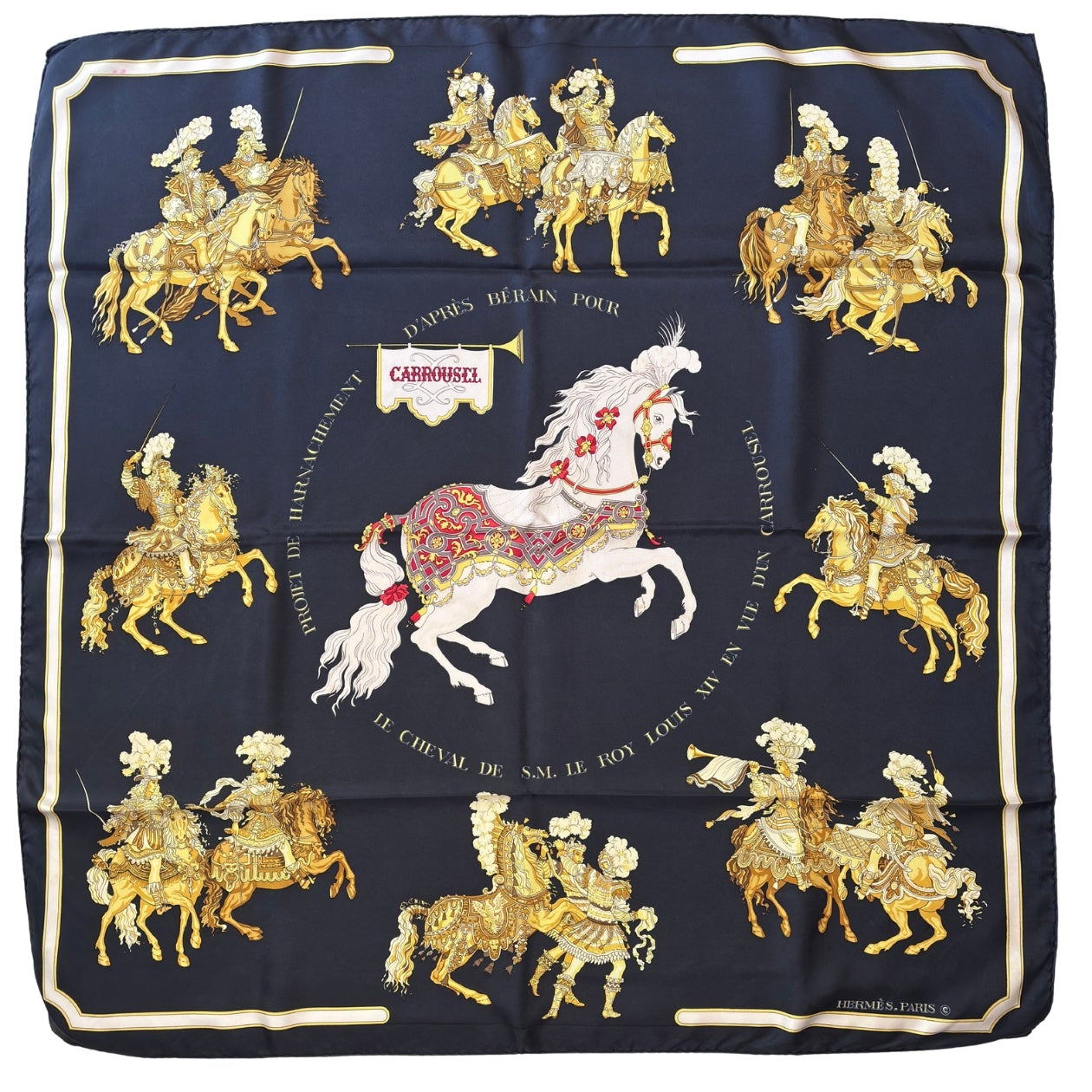 Hermès Carrousel Silk Scarf