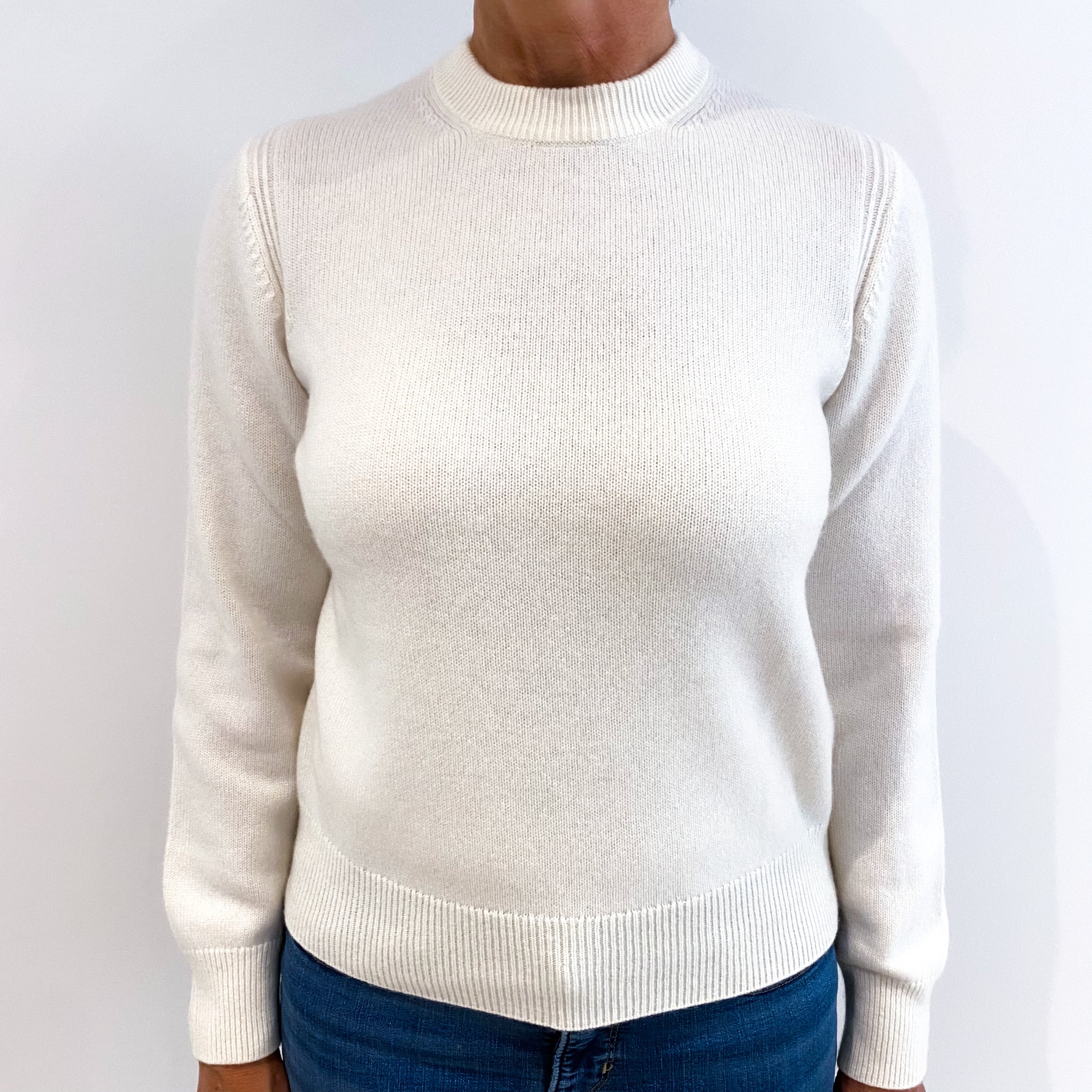 Cos Cream Cashmere Crew Neck Jumper Medium