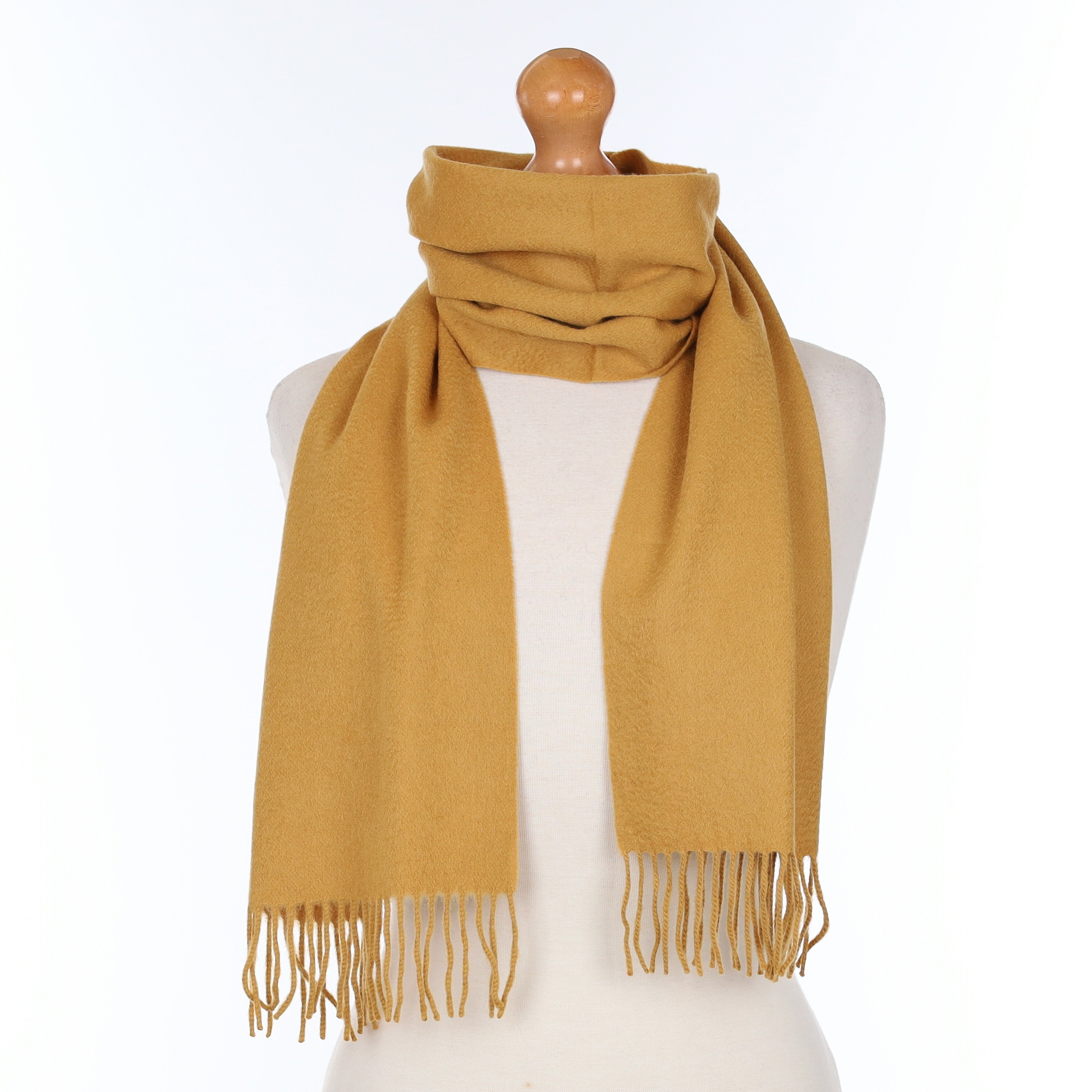 Old Gold Cashmere Woven Scarf