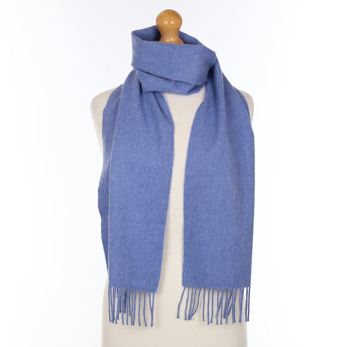 Denim Blue Cashmere Woven Scarf