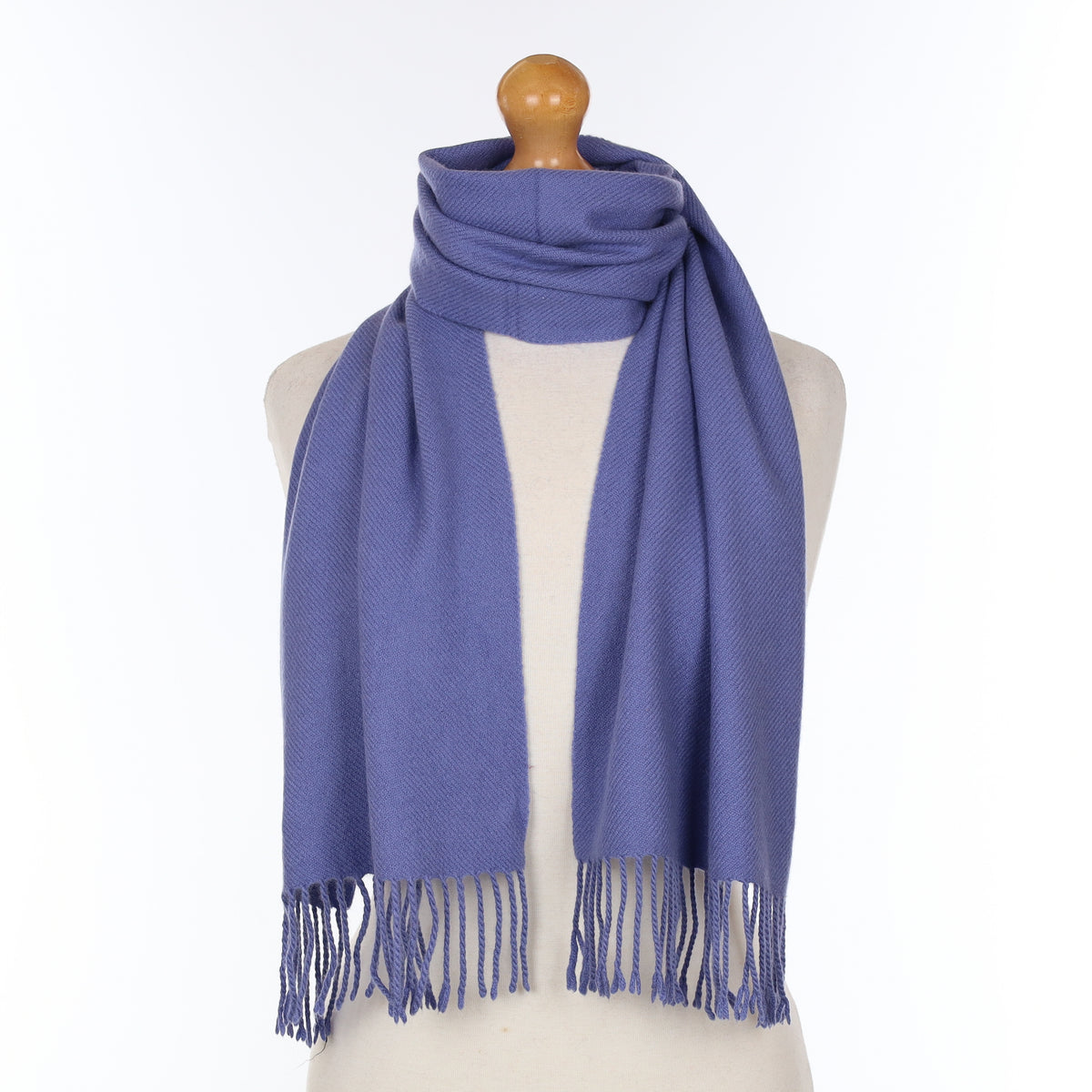 Lavender Purple Cashmere Textured Woven Scarf