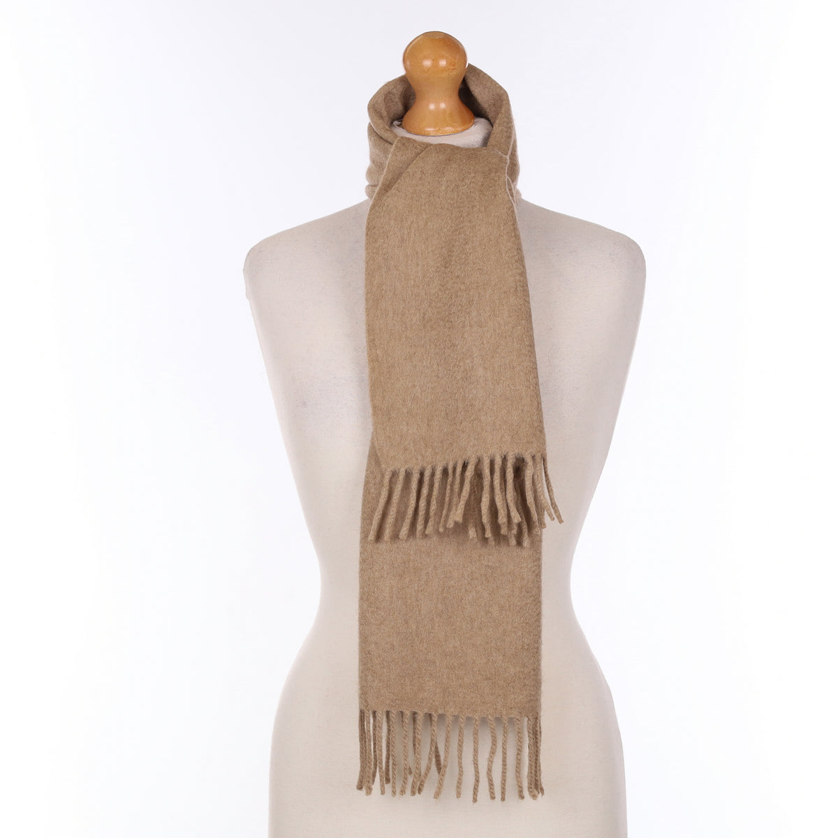 Toffee Brown Cashmere Woven Scarf