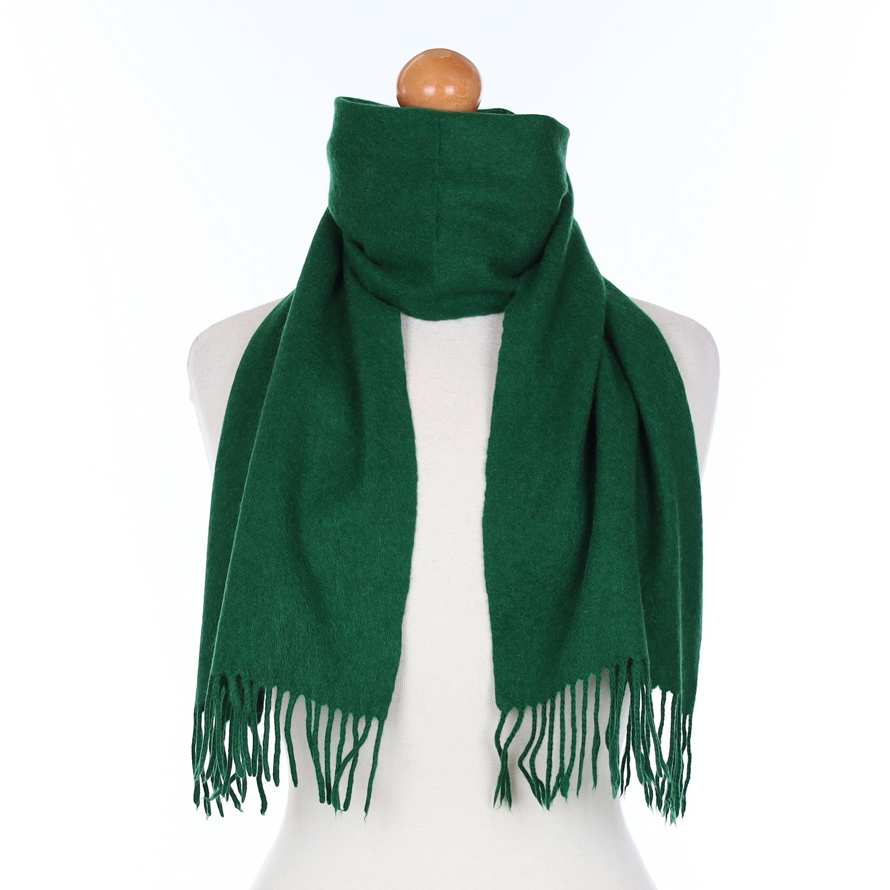 Spruce Green Cashmere Woven Scarf