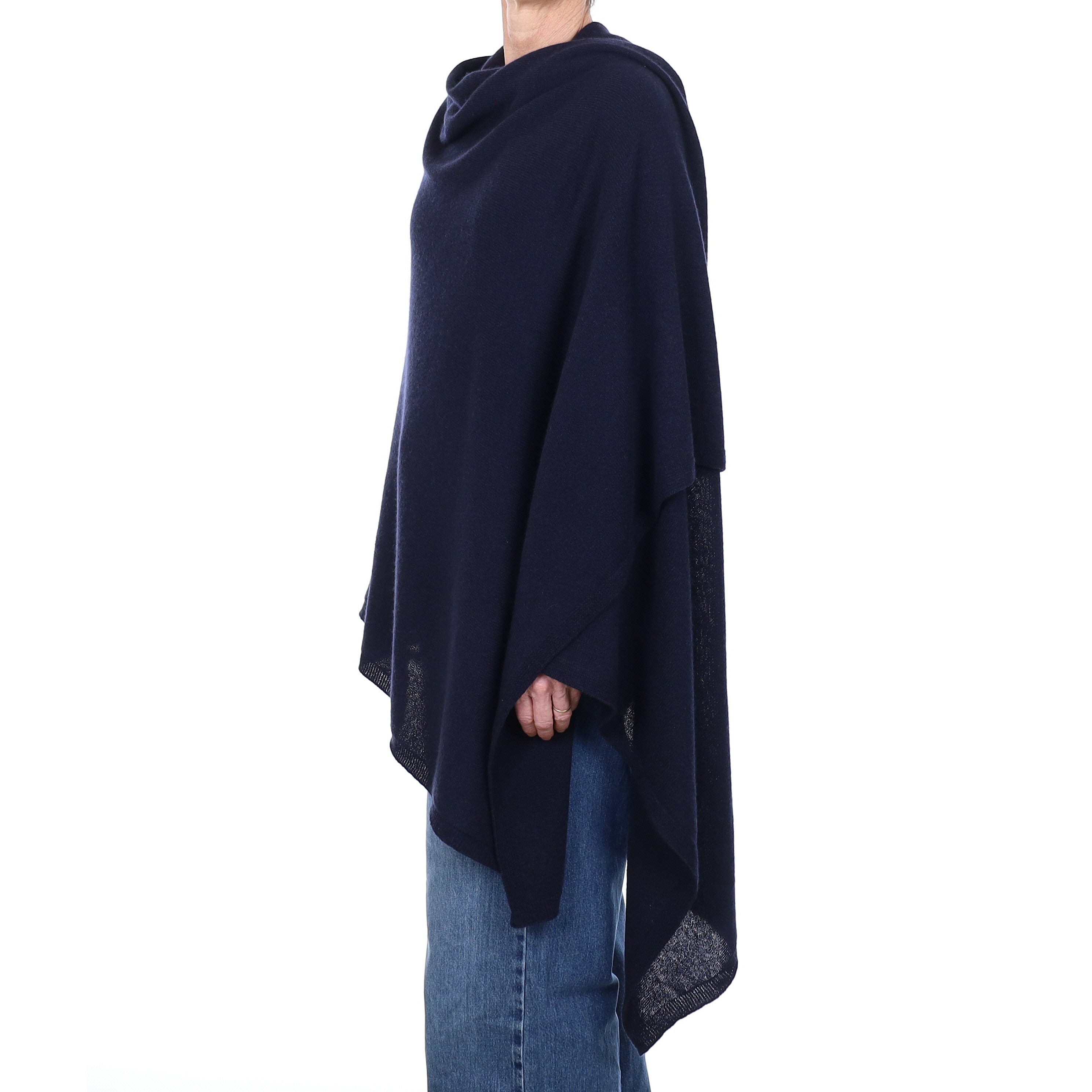 Brand New Scottish Navy Cashmere Wrap Extra Large