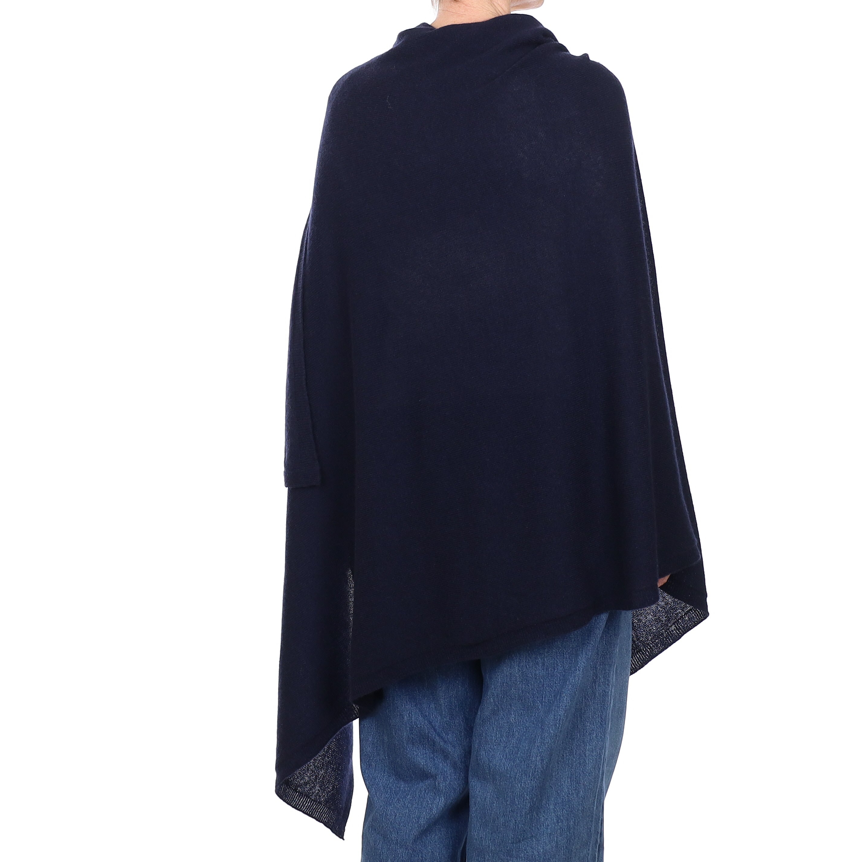 Brand New Scottish Navy Cashmere Wrap Extra Large