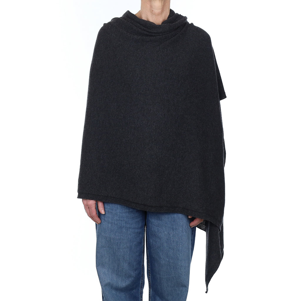 Brand New Scottish Charcoal Grey Cashmere Wrap Extra Large