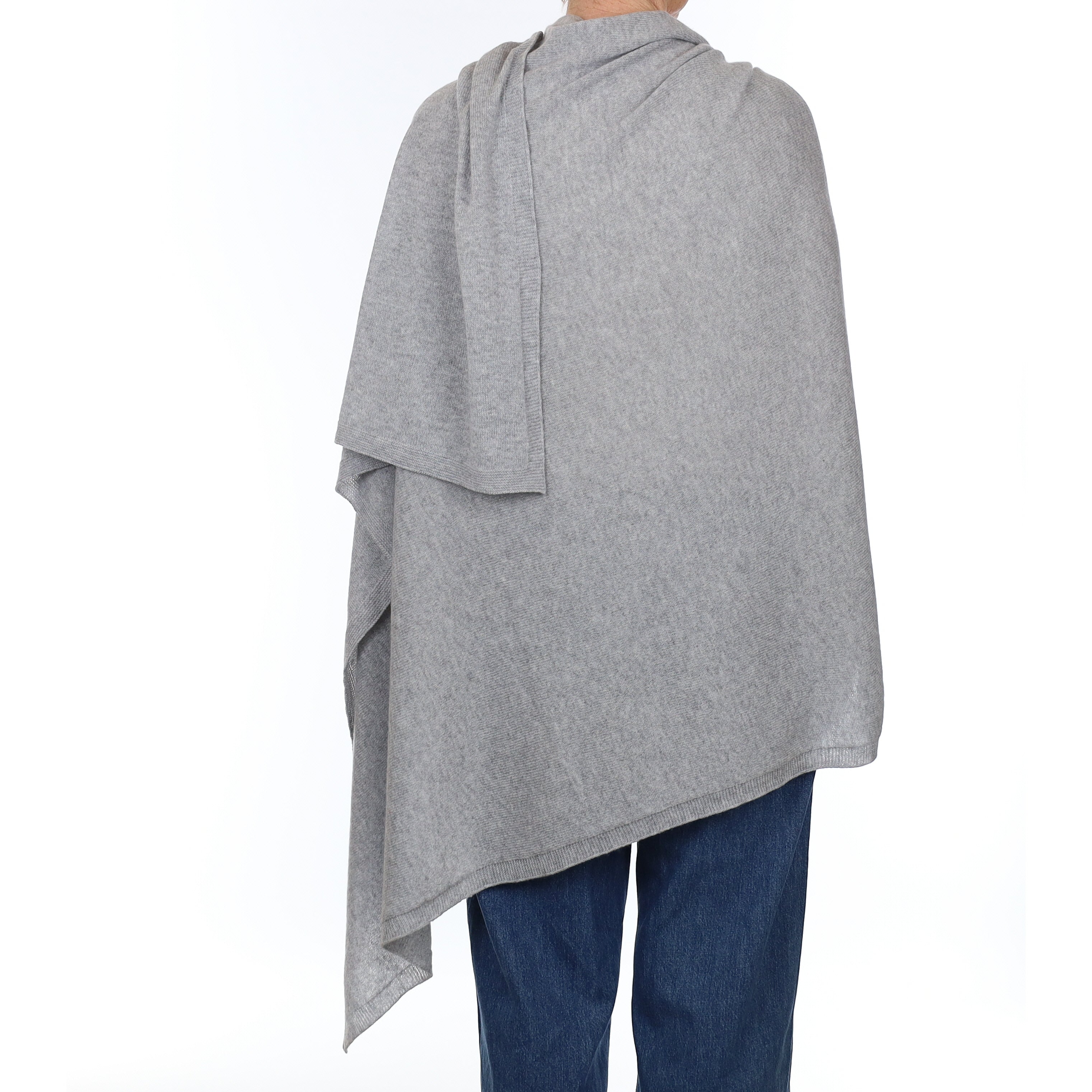 Brand New Scottish Smoke Grey Cashmere Wrap Extra Large