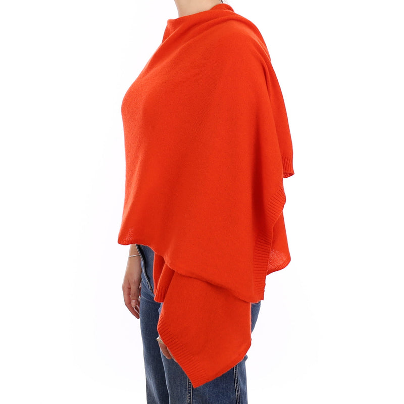 Brand New Sunburst Orange Recycled Cashmere Wrap