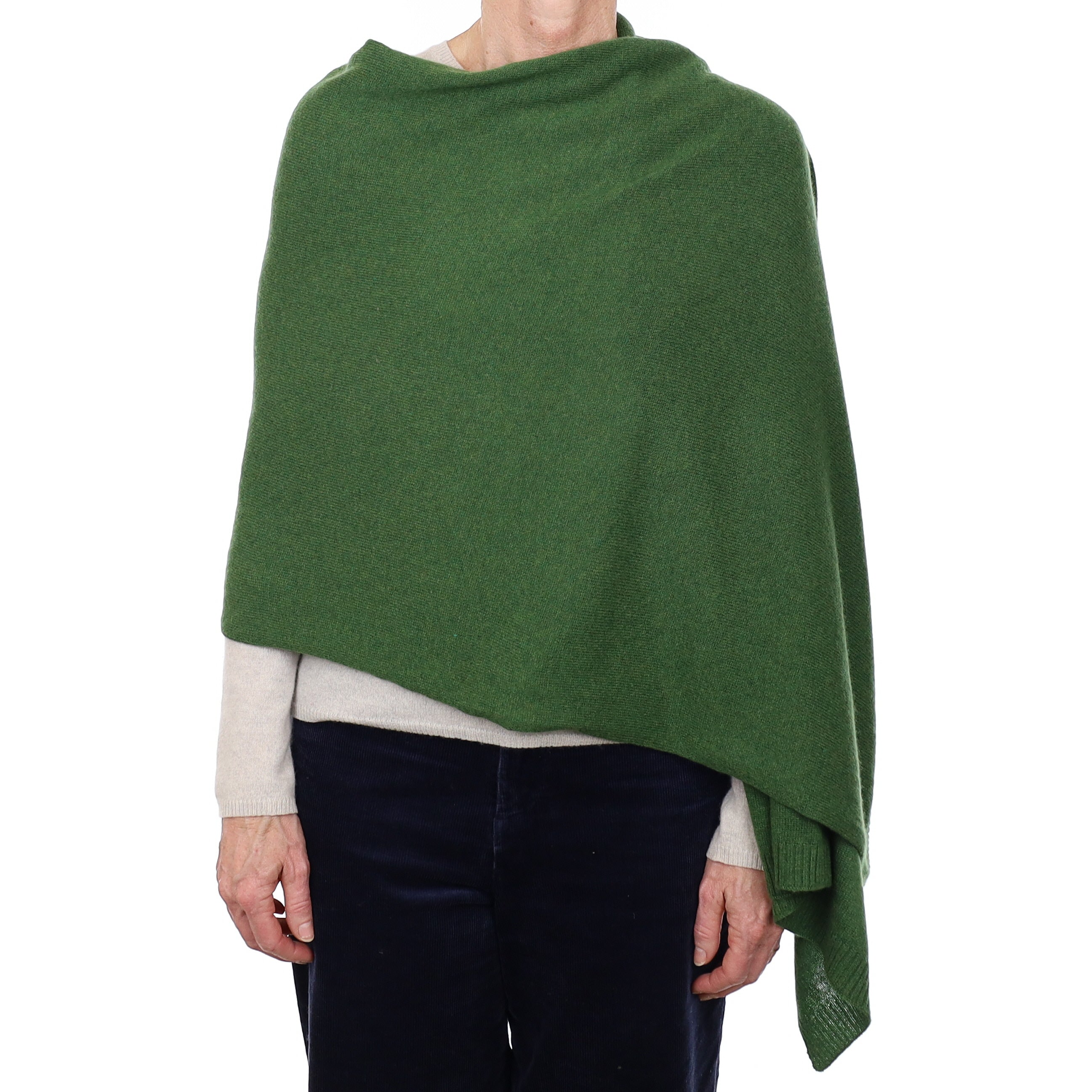Brand New Willow Green Recycled Cashmere Wrap