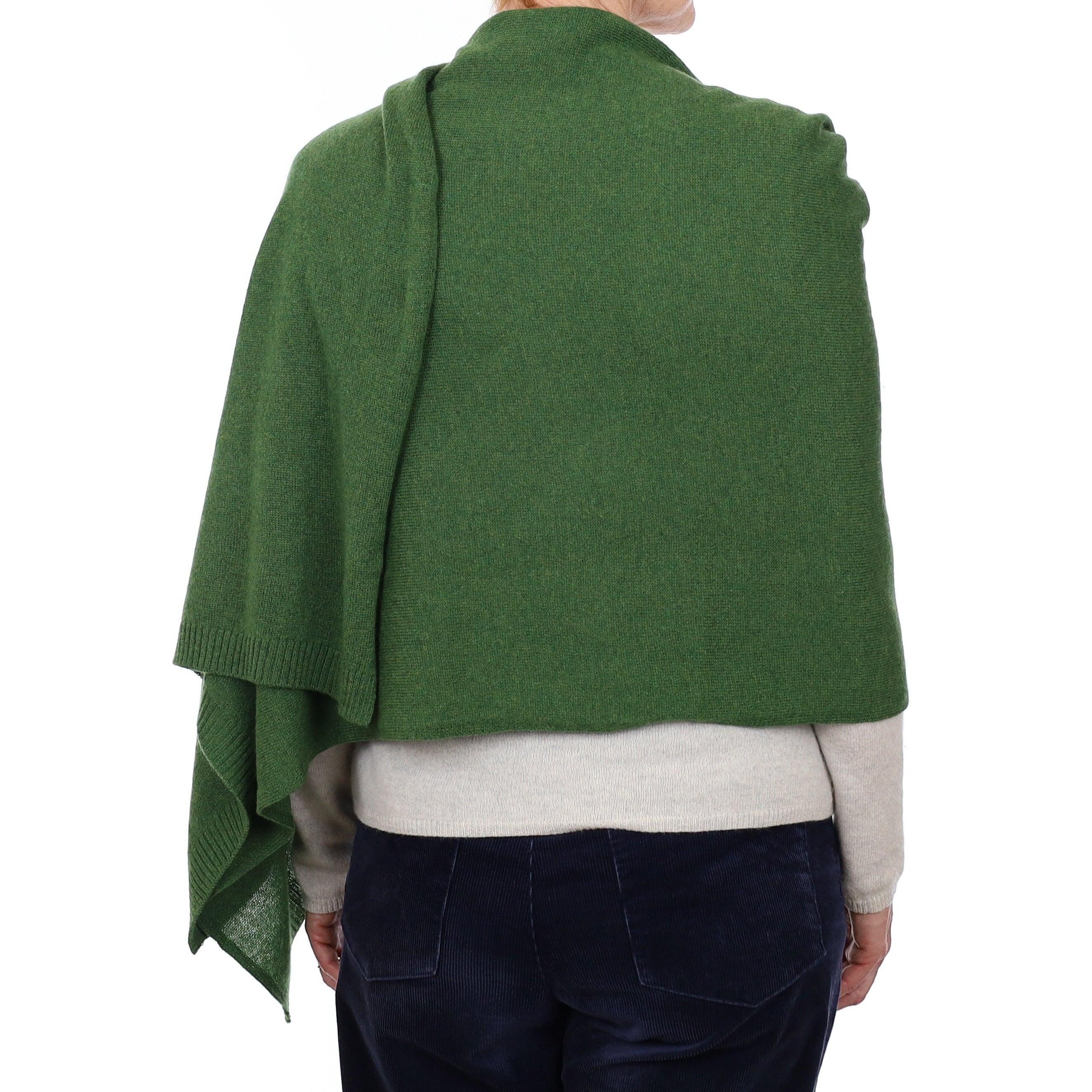 Brand New Willow Green Recycled Cashmere Wrap