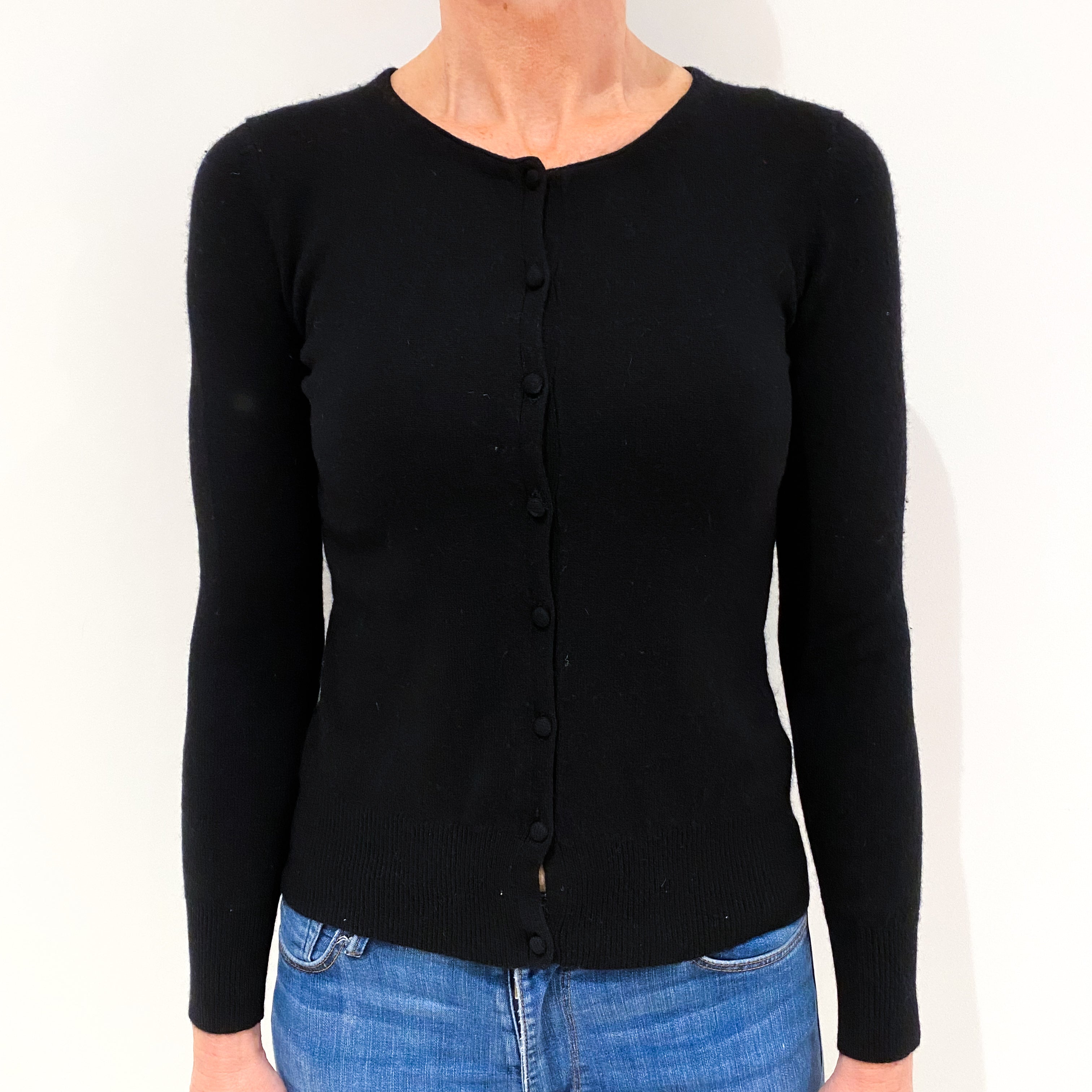 Black Cashmere Cardigan Small