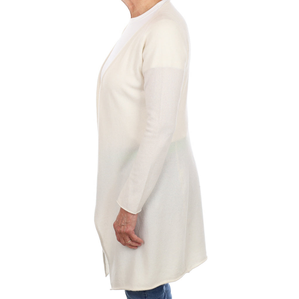 Cream Cashmere Edge To Edge Cardigan Medium