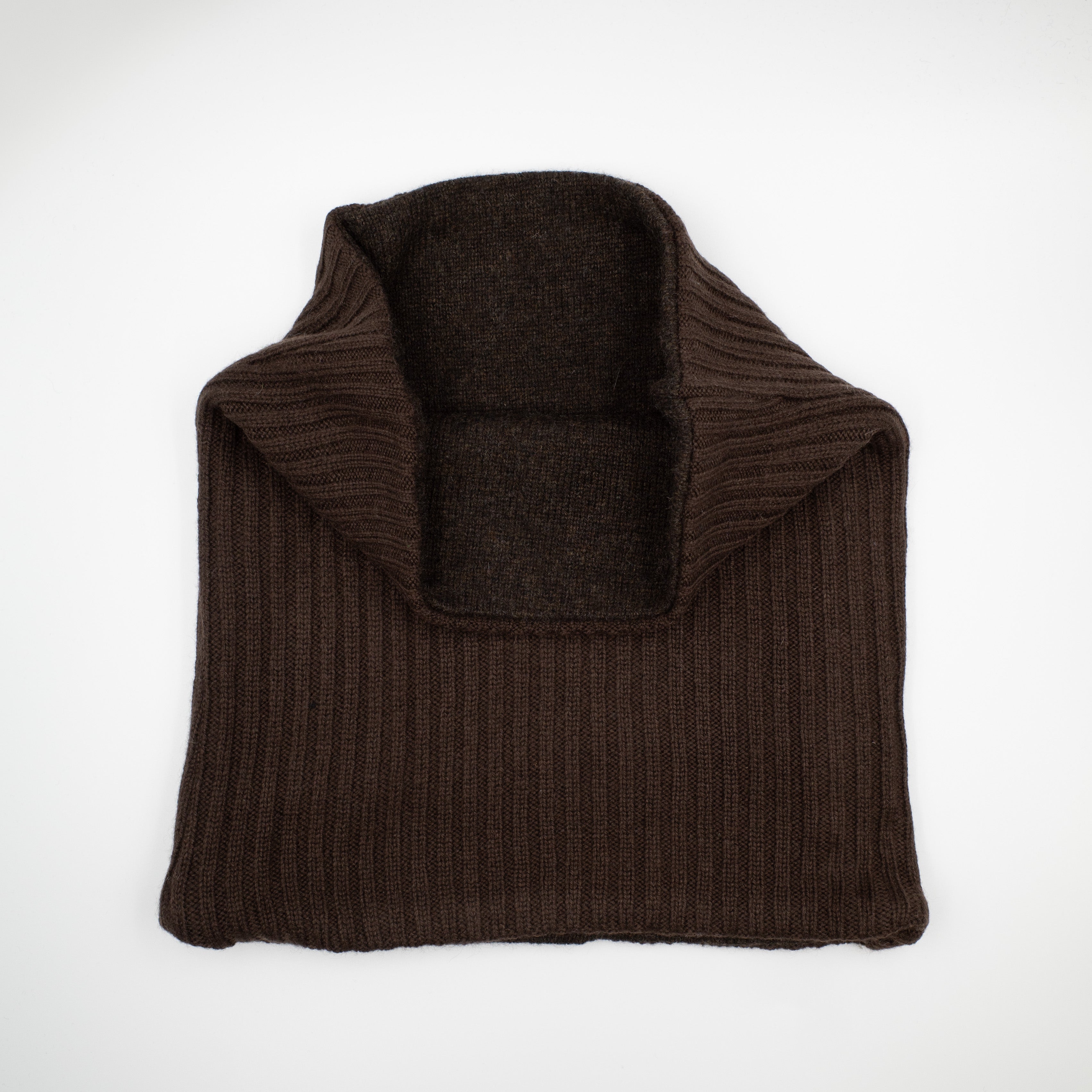 Chunky Chocolate Brown Luxury Double Layered Snood