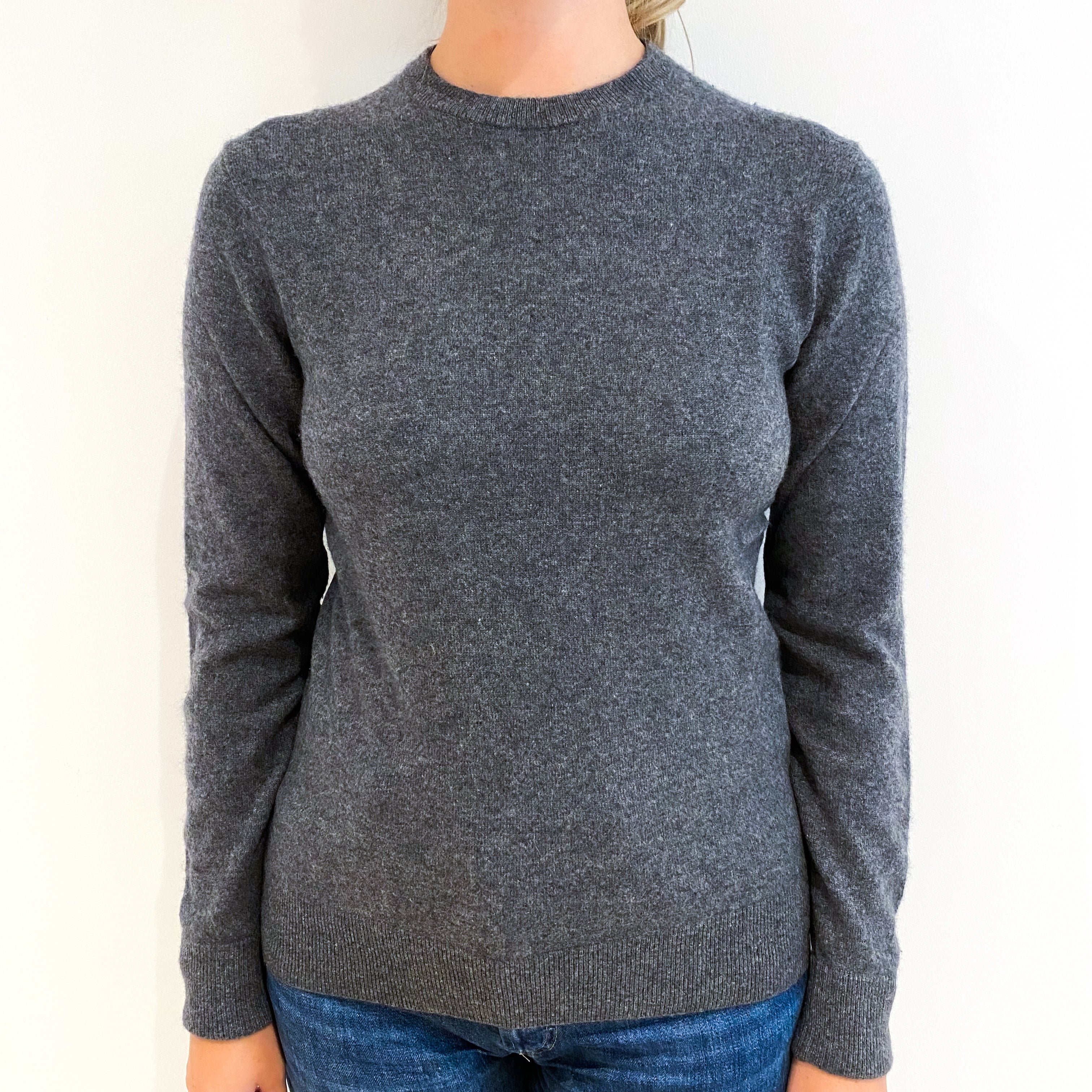 Everlane Slate Grey Cashmere Crew Neck Jumper Small
