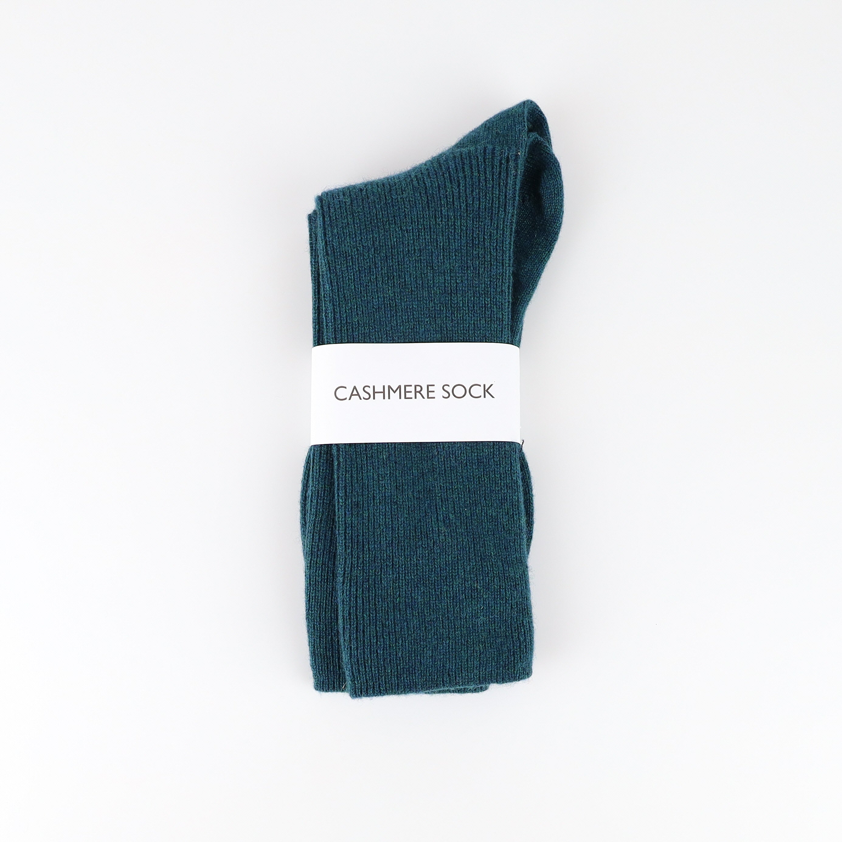 Brand New Scottish Bottle Green Ladies Cashmere Every Day Socks