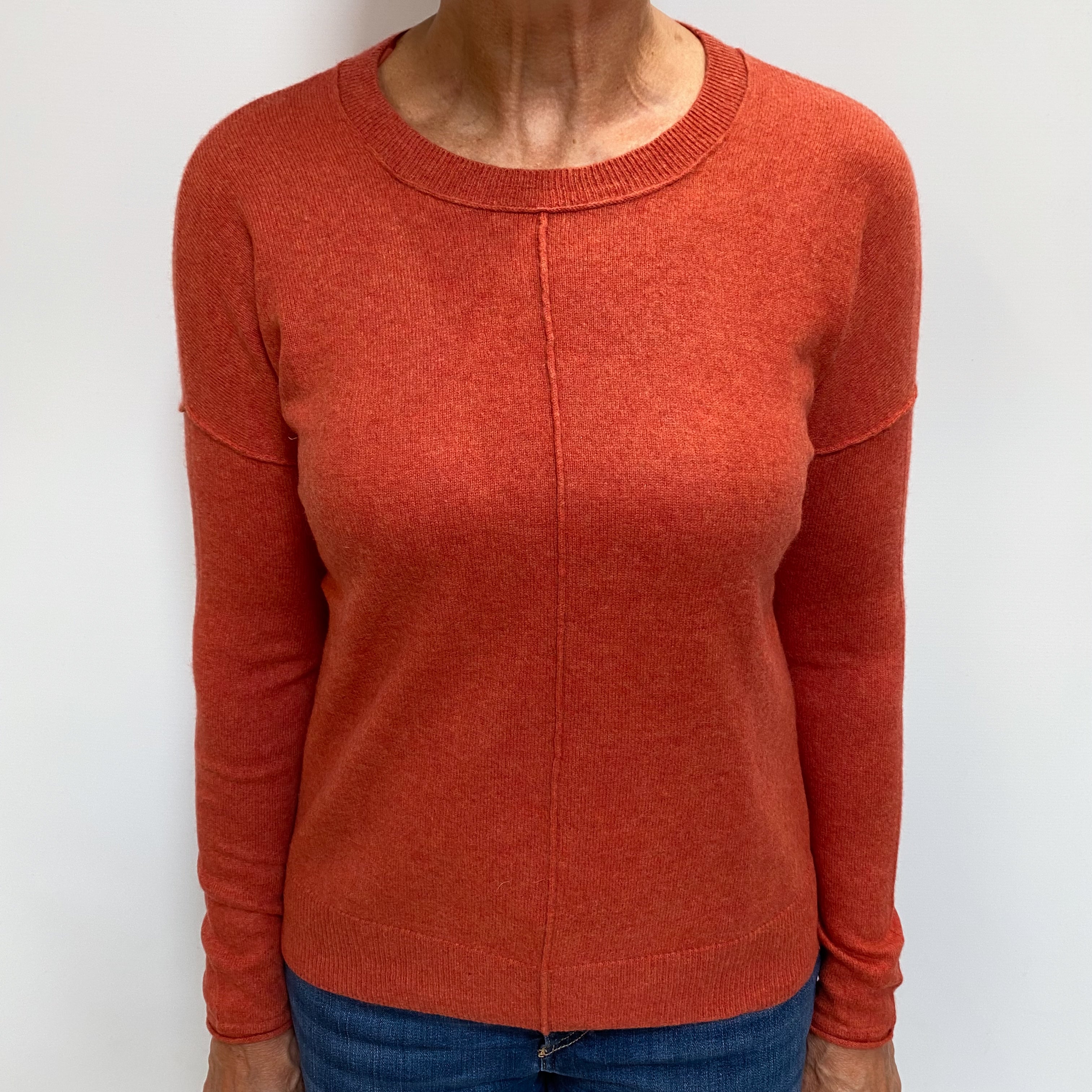 Orange Soda Cashmere Crew Neck Jumper Medium
