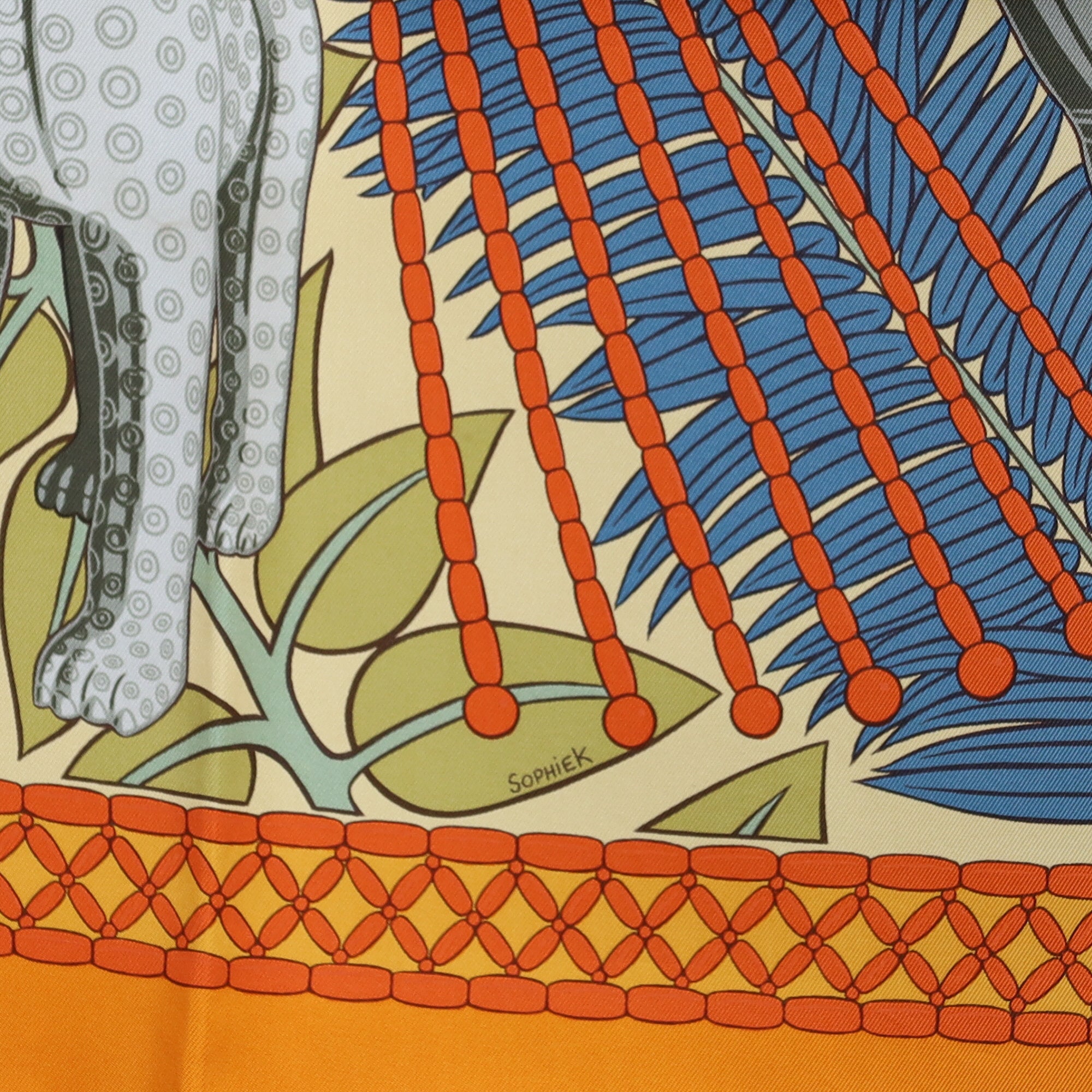Boxed Hermès Trésor Royal du Bénin Silk Scarf