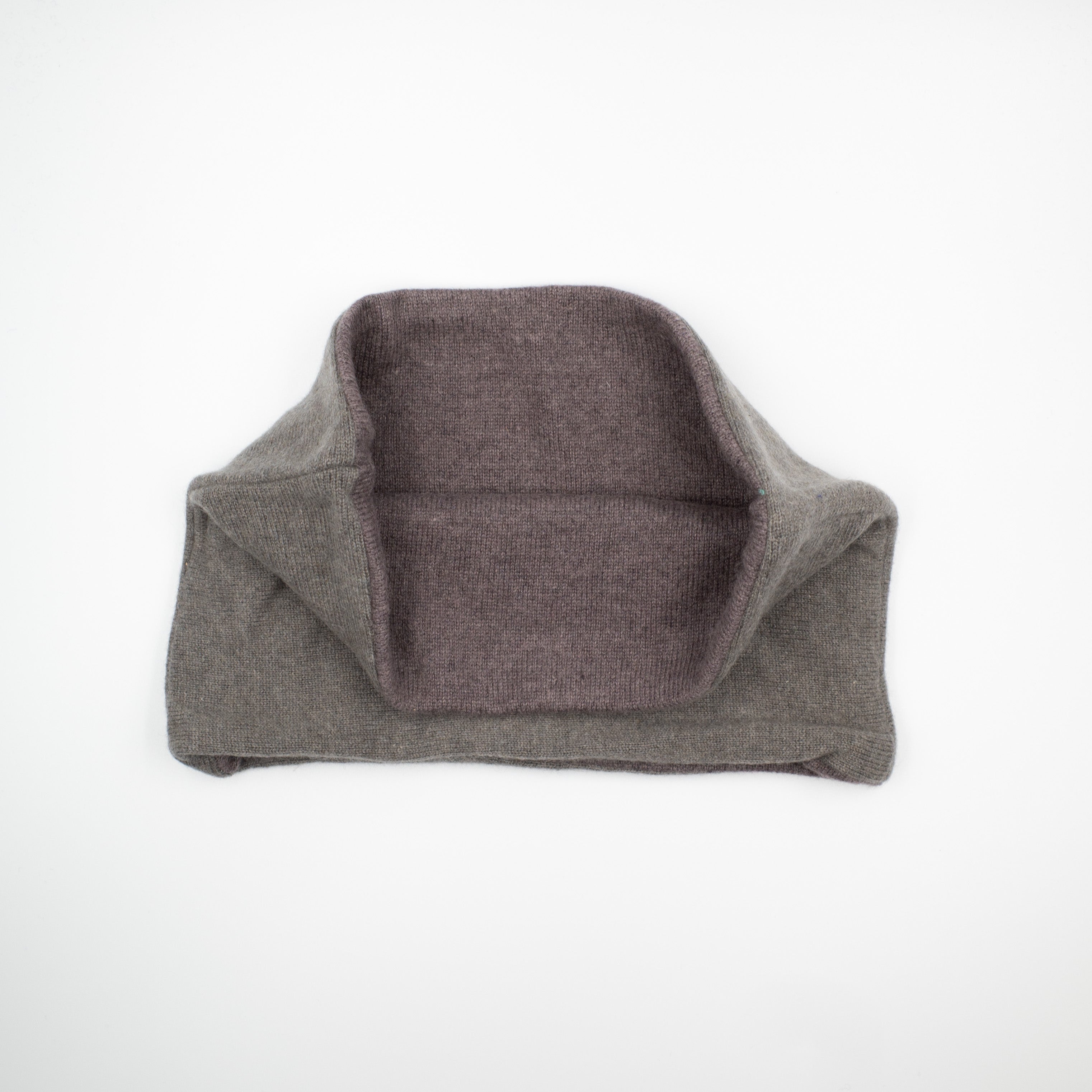 Khaki Grey and Mushroom Neck Warmer
