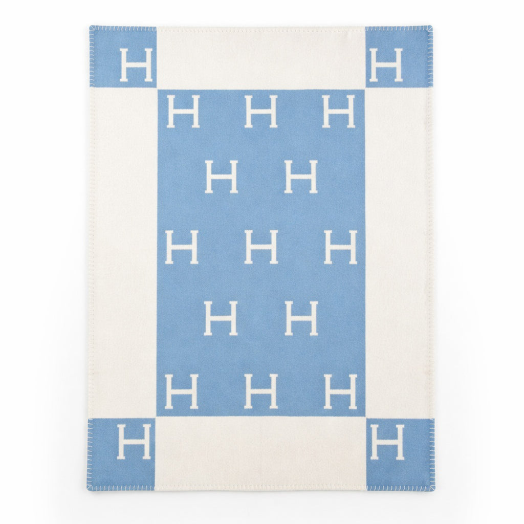 Pristine Boxed Hermès Avalon Baby Blanket
