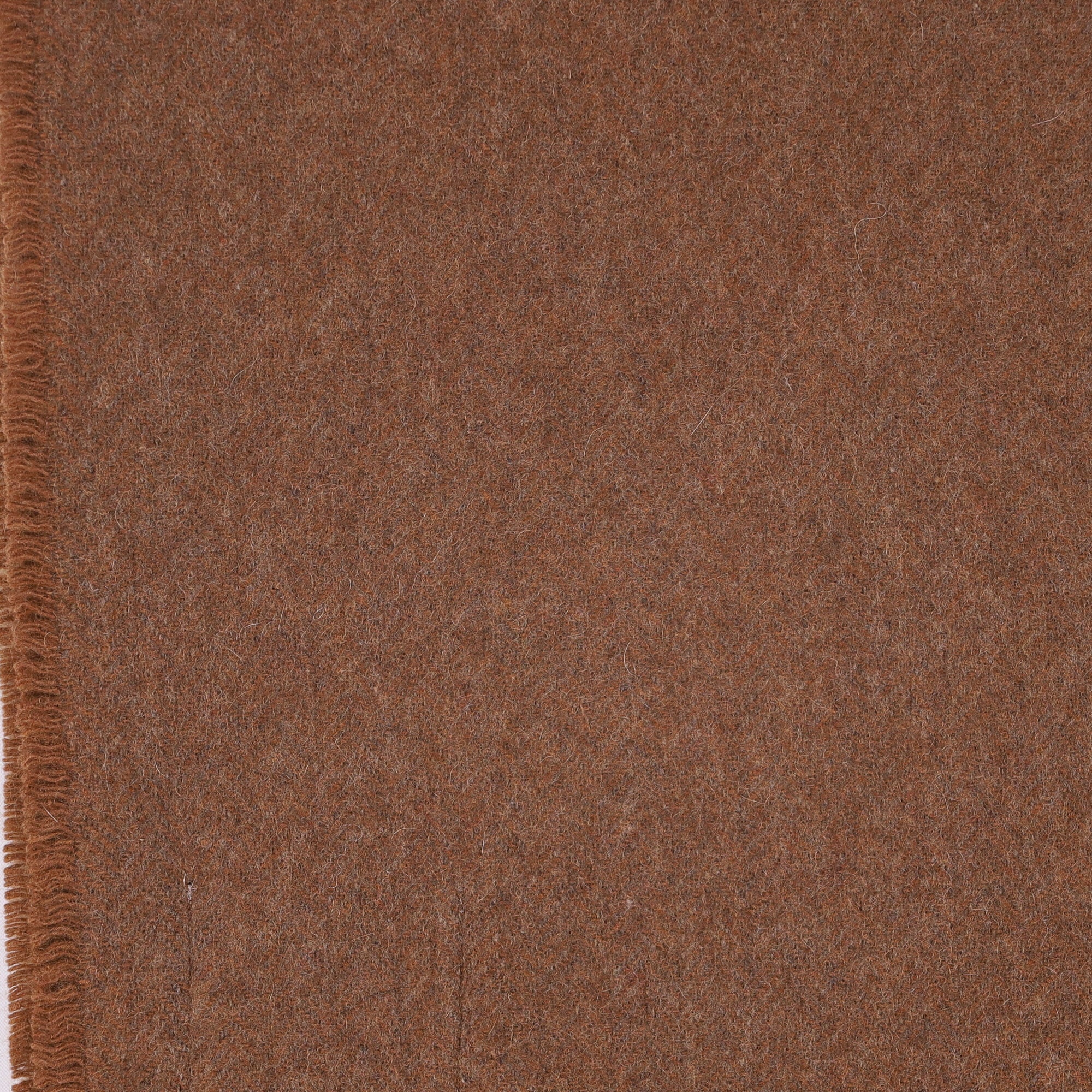 Brand New English Chestnut Brown Luxury Woven Cashmere Blanket