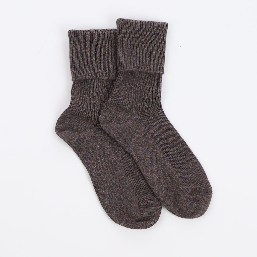 Brand New Scottish Mole Brown Ladies Cashmere Every Day Socks