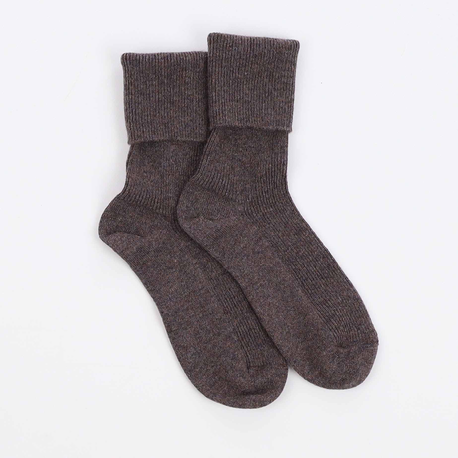 Brand New Scottish Mole Brown Ladies Cashmere Every Day Socks