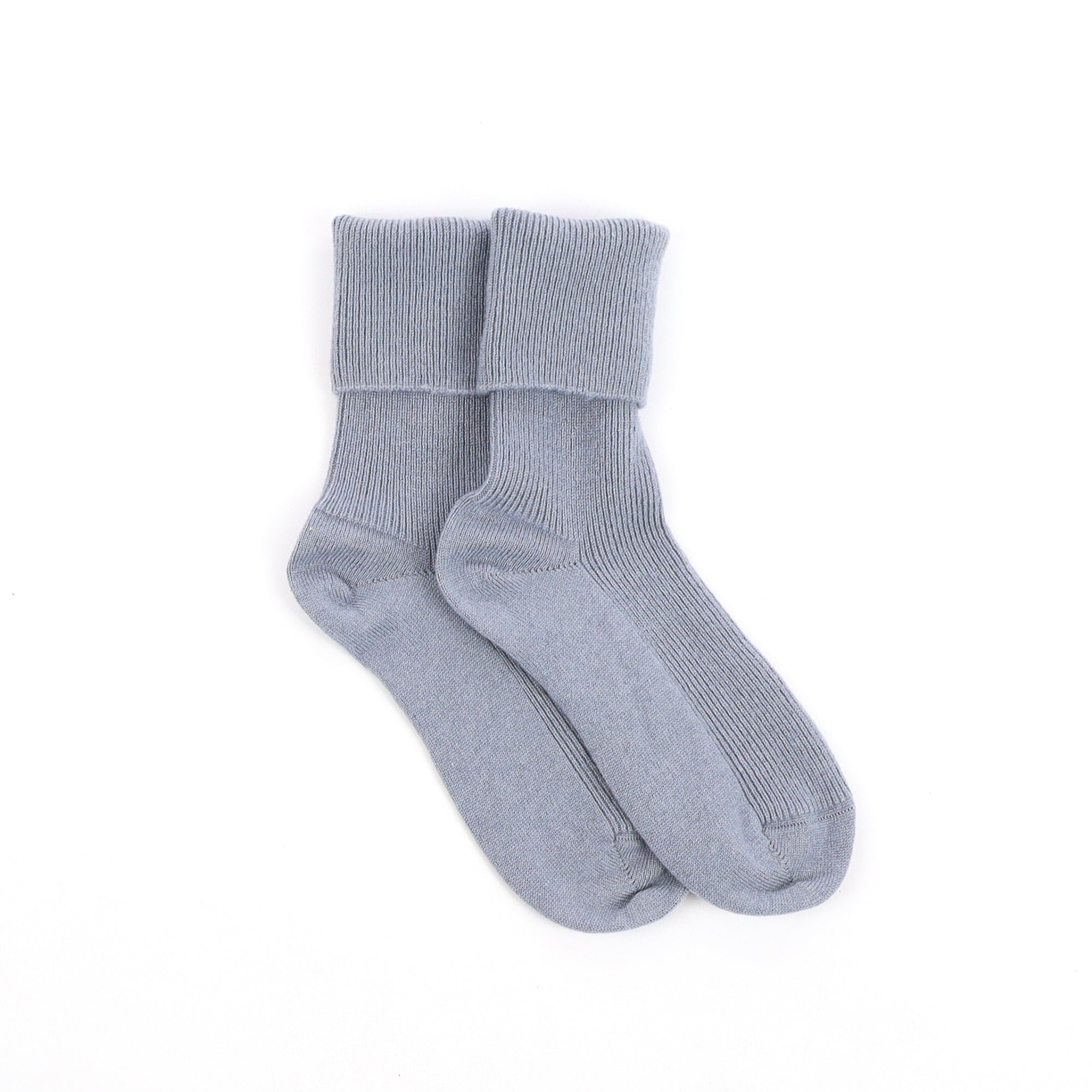Brand New Scottish Steel Blue Ladies Cashmere Every Day Socks