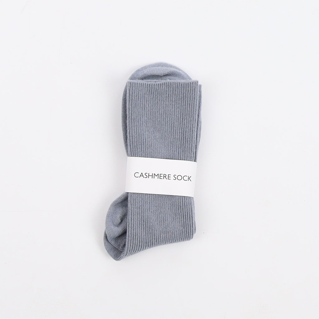 Brand New Scottish Steel Blue Ladies Cashmere Every Day Socks
