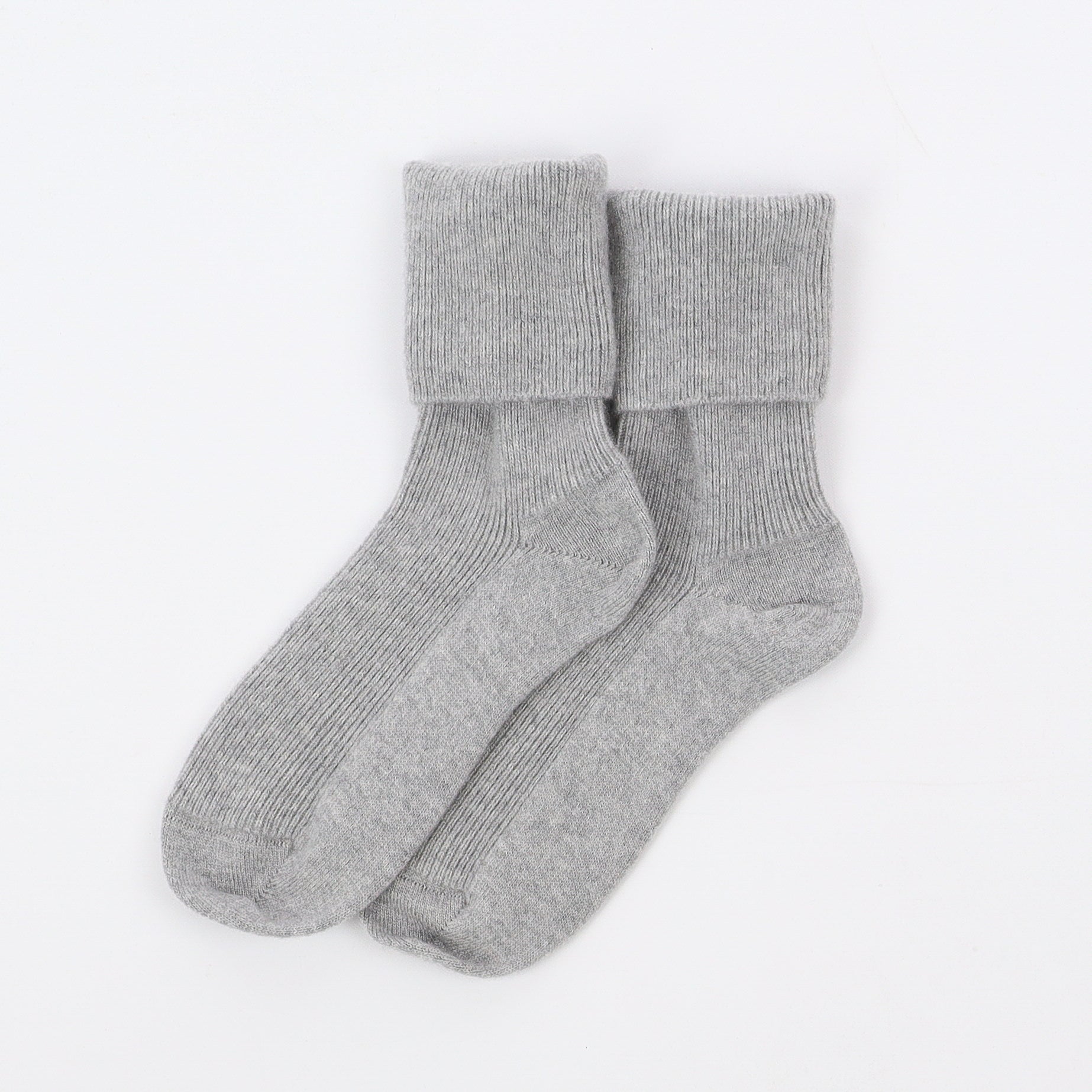 Brand New Scottish Smoke Grey Ladies Cashmere Every Day Socks