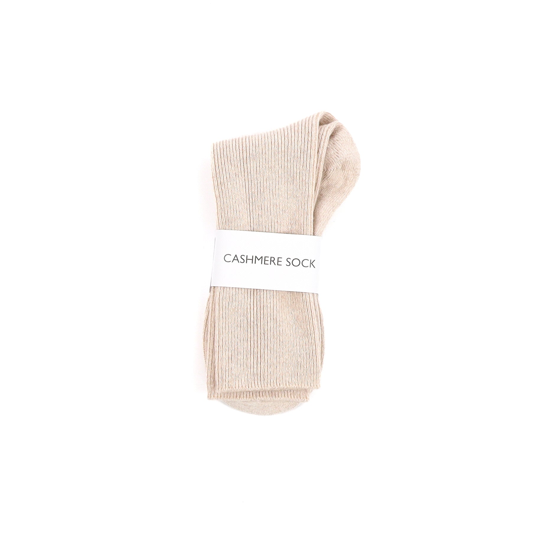 Brand New Scottish Sand Beige Ladies Cashmere Every Day Socks