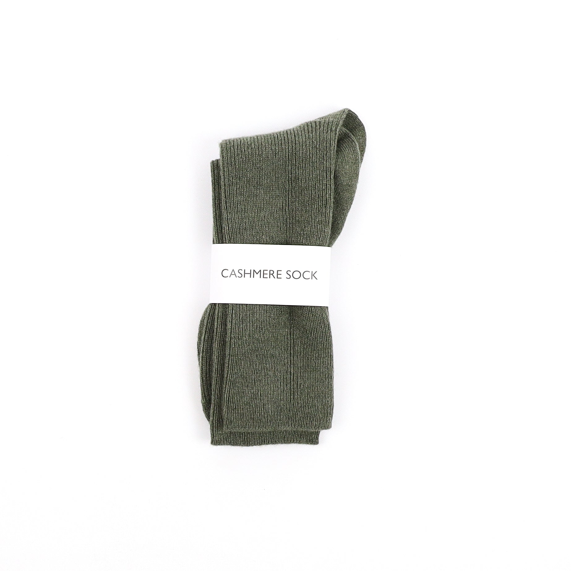Brand New Scottish Khaki Green Ladies Cashmere Every Day Socks