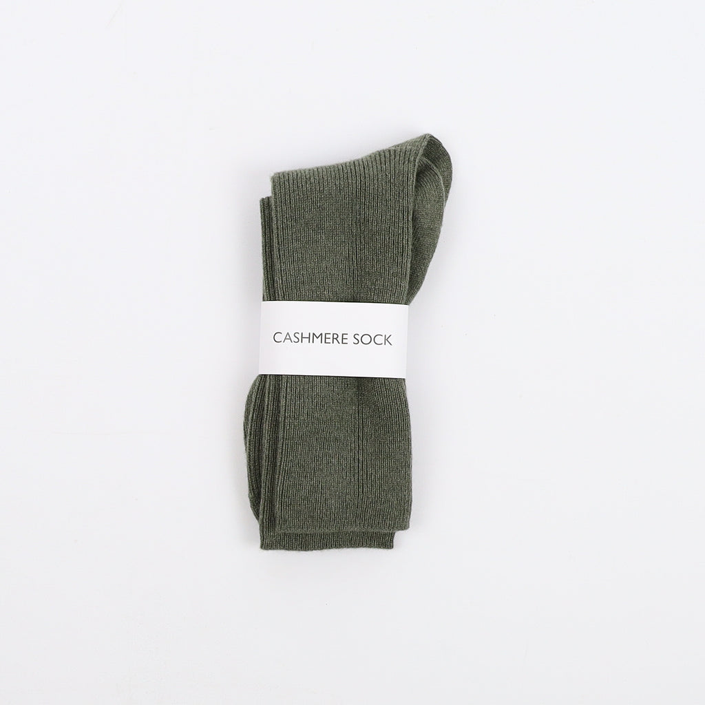 Brand New Scottish Khaki Green Ladies Cashmere Every Day Socks