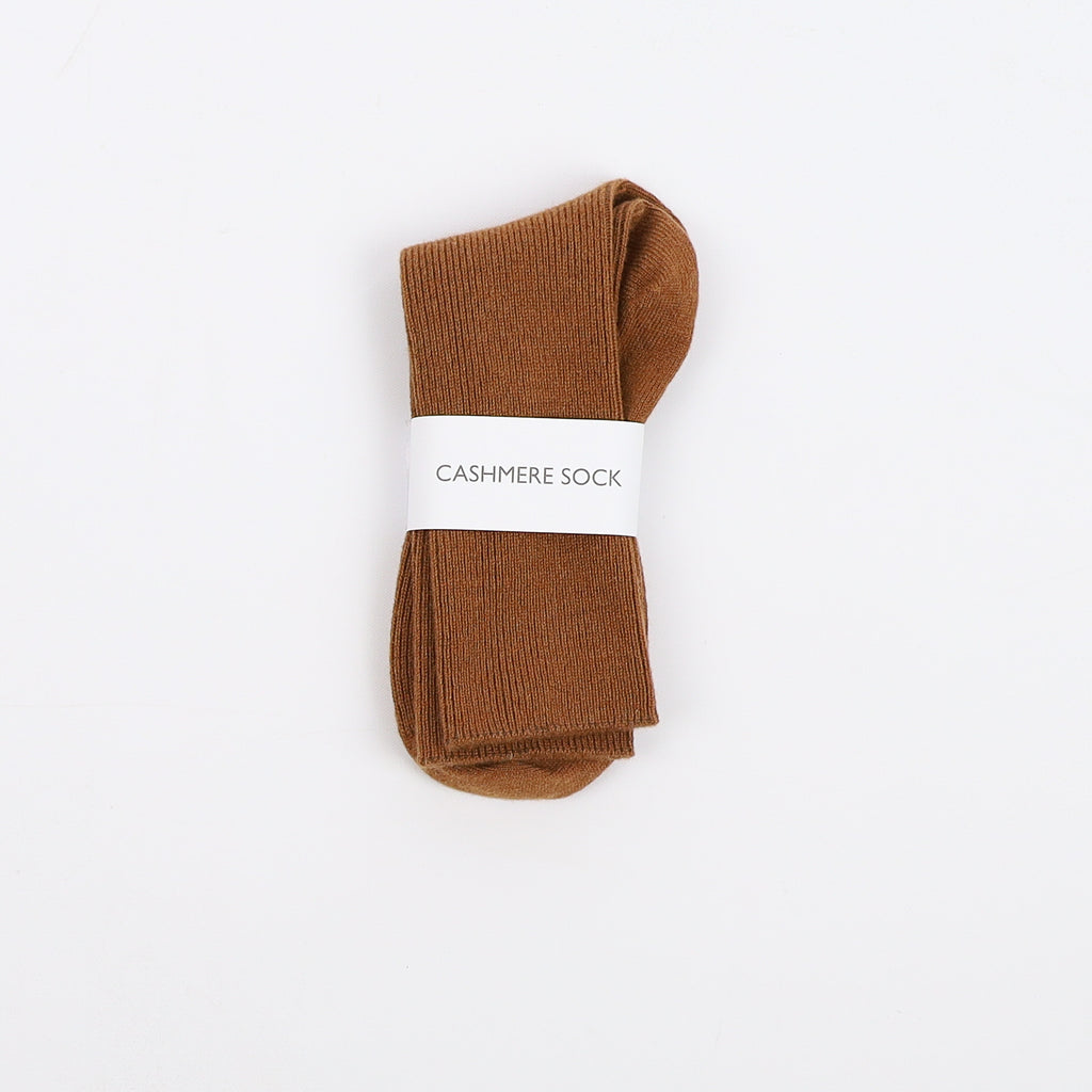 Brand New Scottish Cinnamon Brown Ladies Cashmere Every Day Socks