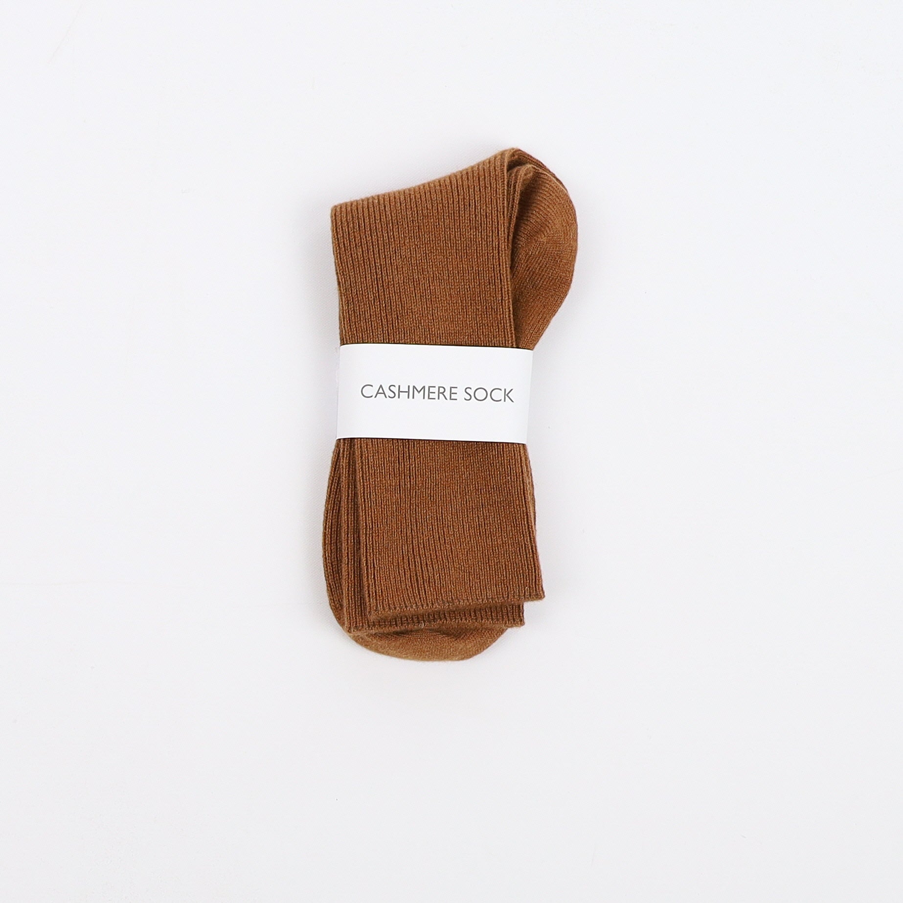 Brand New Scottish Cinnamon Brown Ladies Cashmere Every Day Socks
