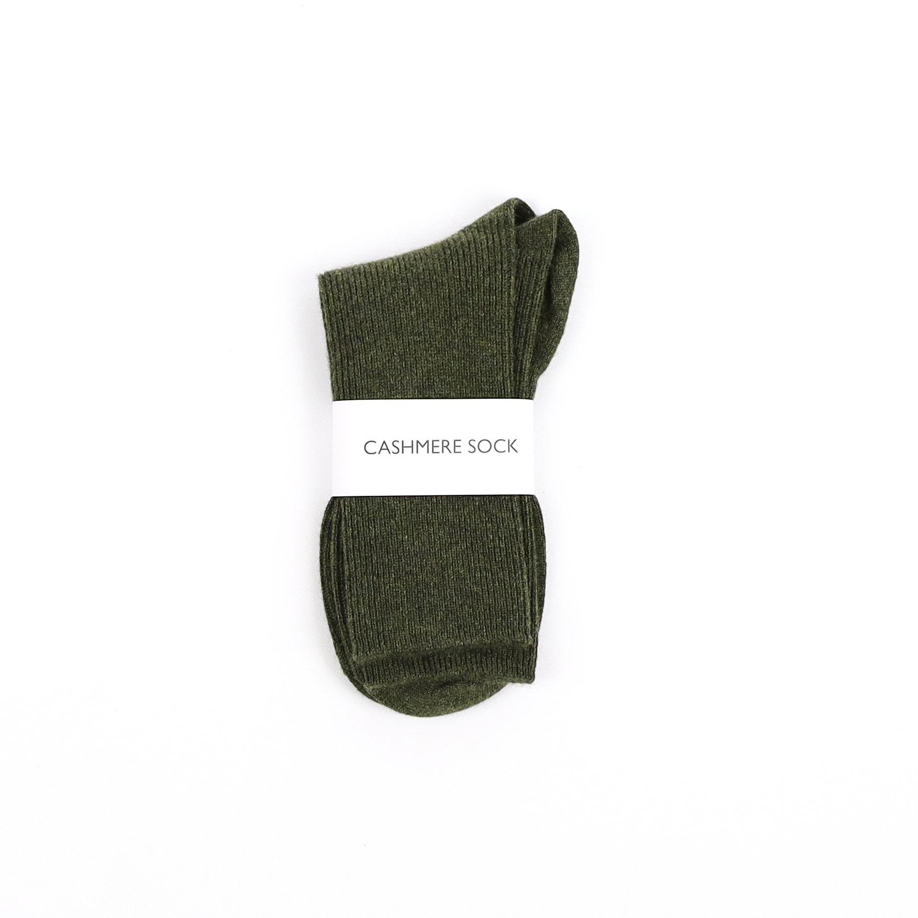 Brand New Scottish Army Green Ladies Cashmere Every Day Socks