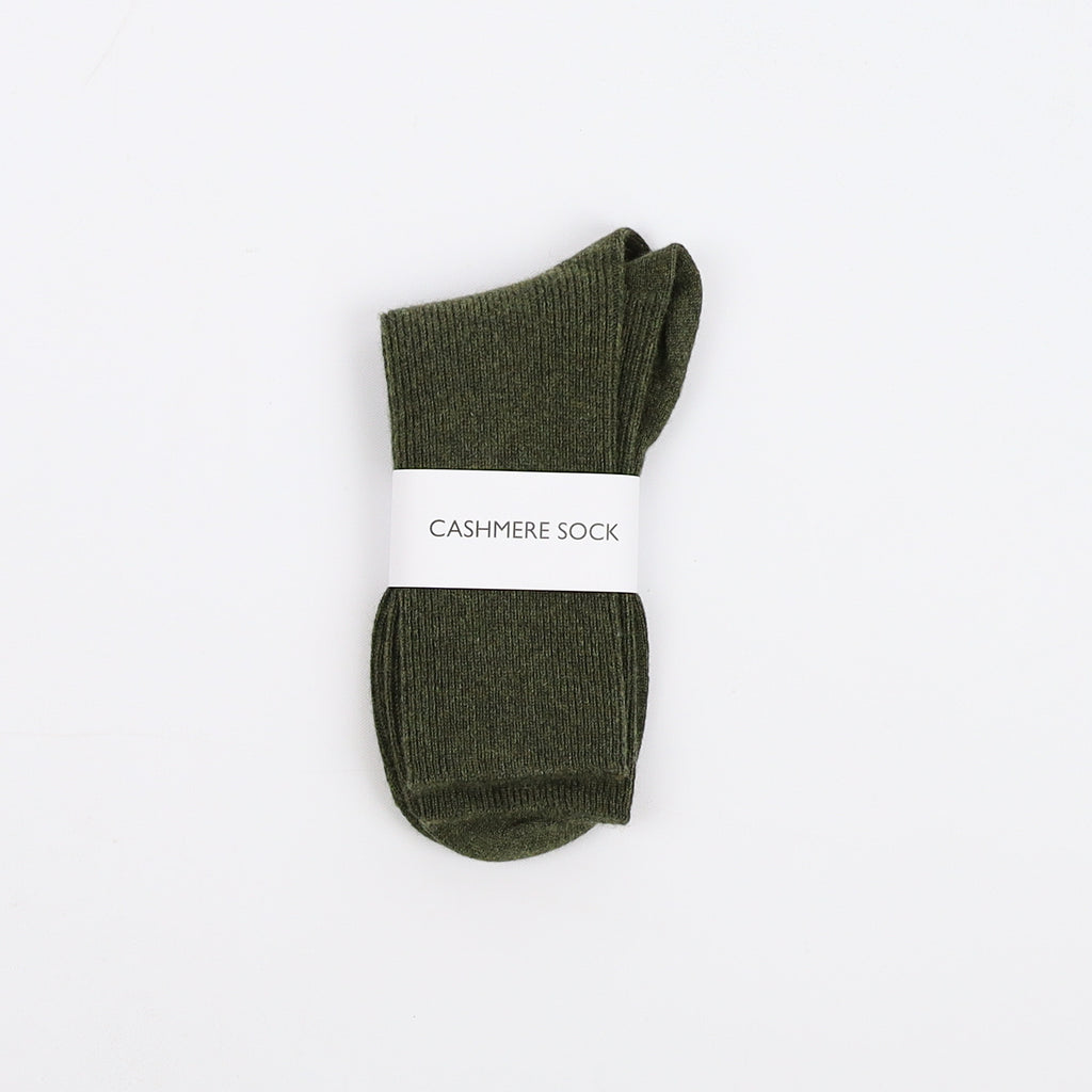 Brand New Scottish Army Green Ladies Cashmere Every Day Socks