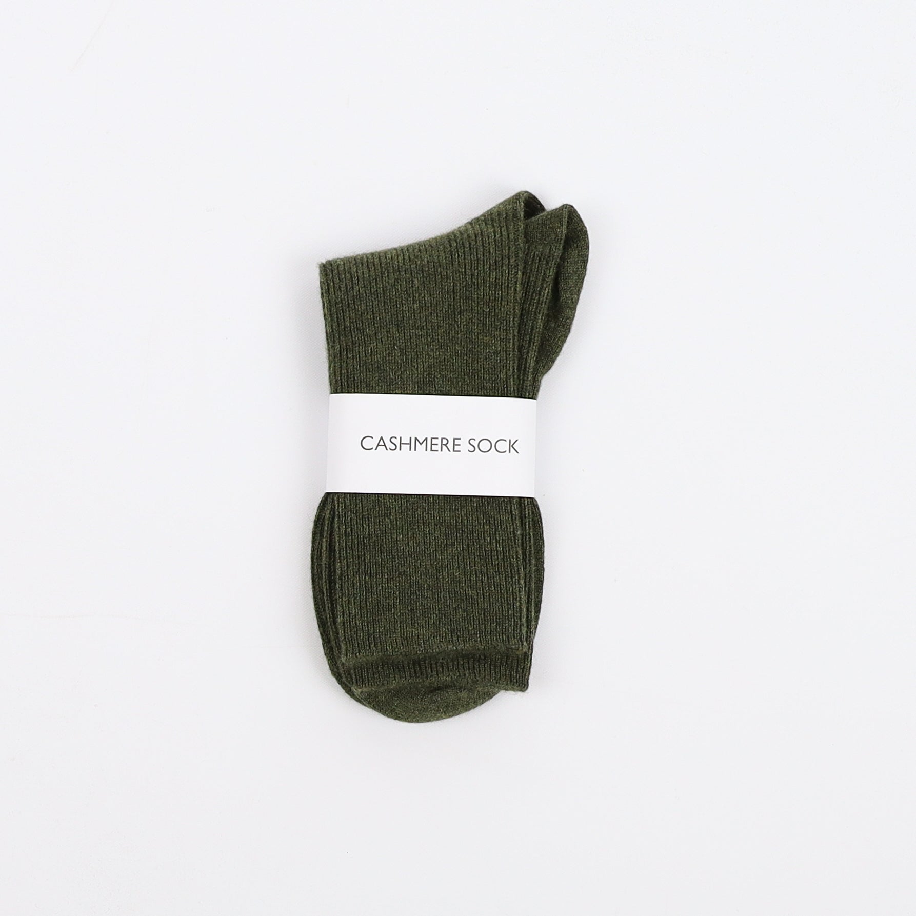 Brand New Scottish Army Green Ladies Cashmere Every Day Socks