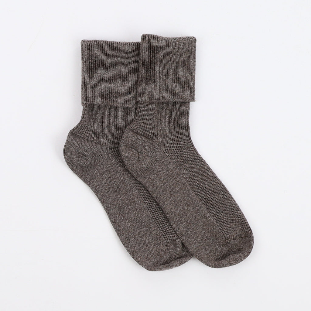 Brand New Scottish Muted Brown Ladies Cashmere Every Day Socks