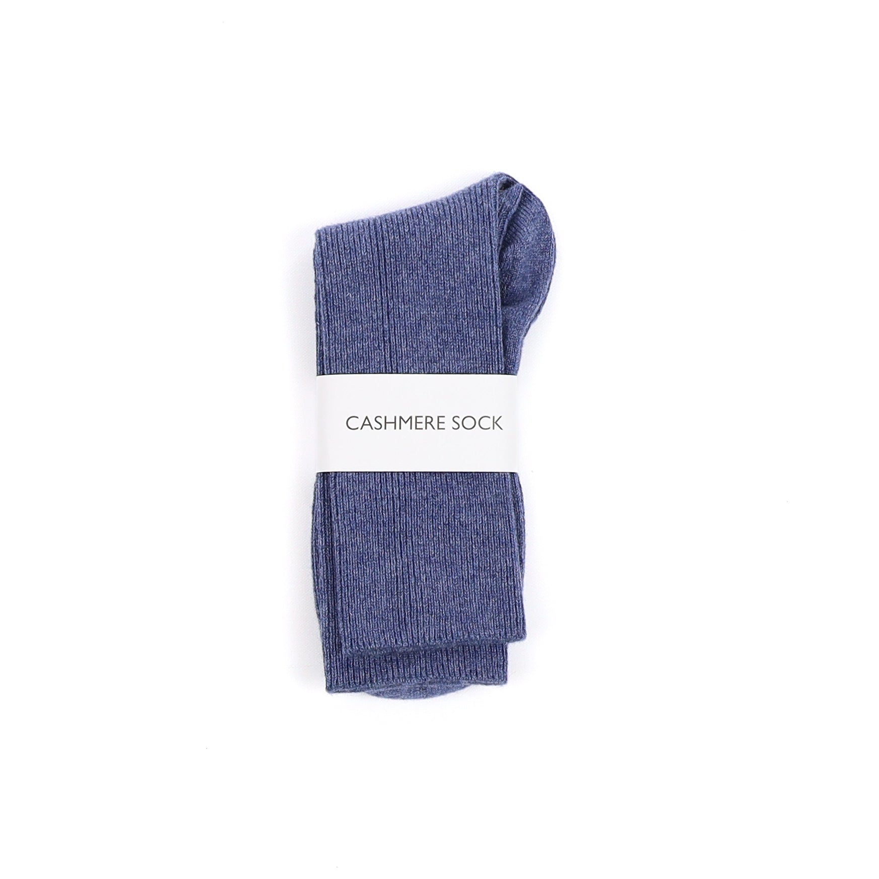 Brand New Scottish Denim Blue Ladies Cashmere Every Day Socks