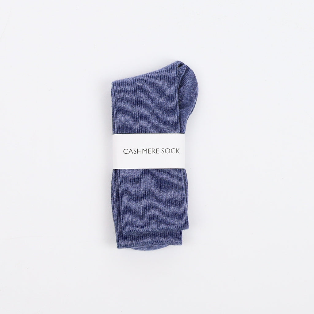 Brand New Scottish Denim Blue Ladies Cashmere Every Day Socks