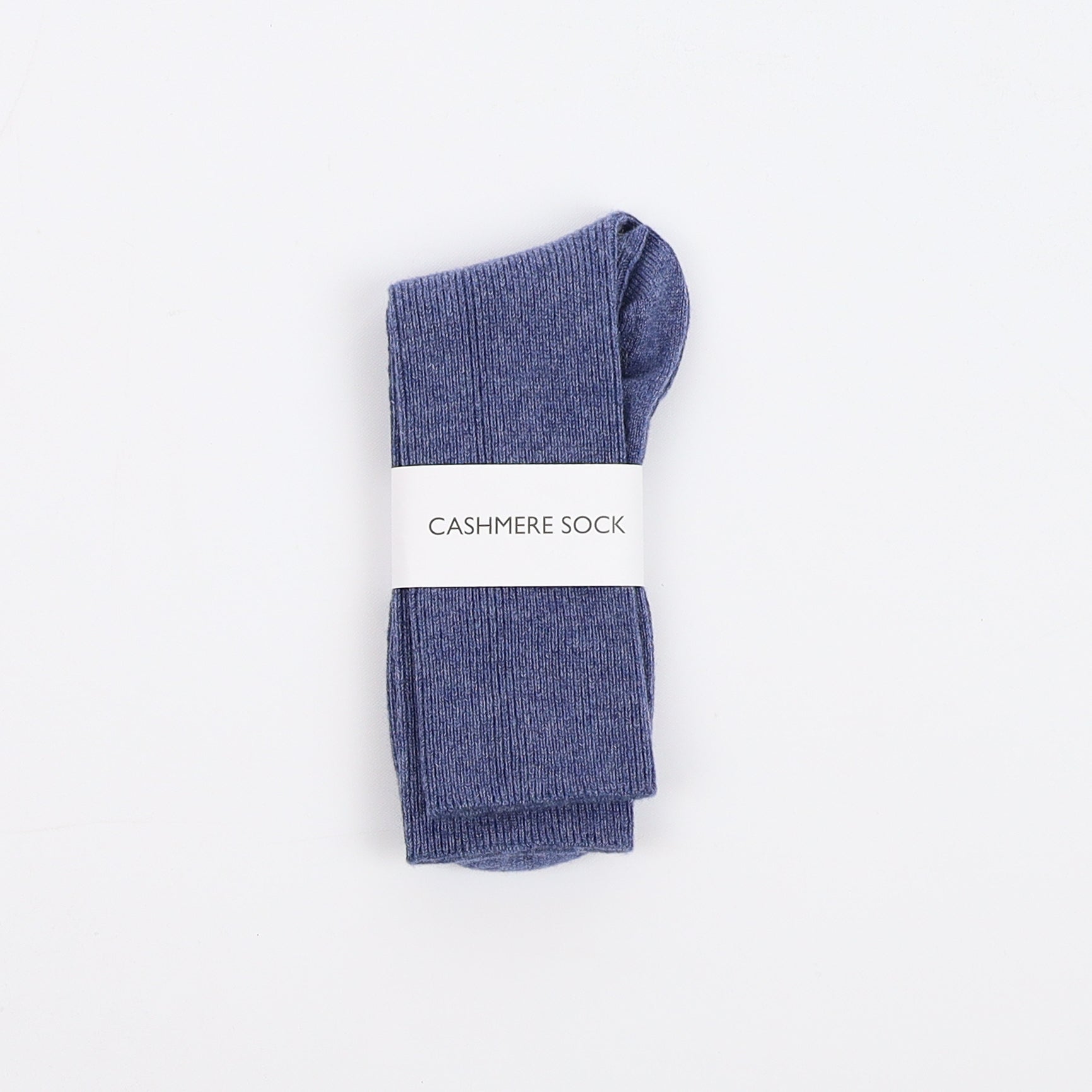 Brand New Scottish Denim Blue Ladies Cashmere Every Day Socks
