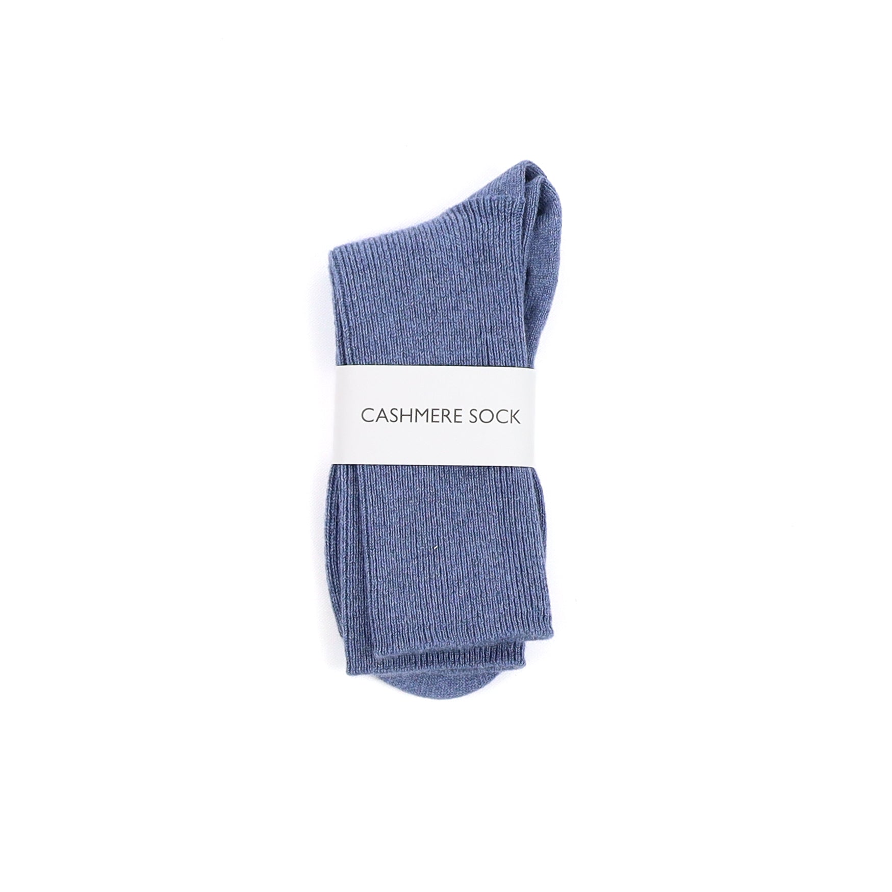 Brand New Scottish Light Denim Blue Ladies Cashmere Every Day Socks