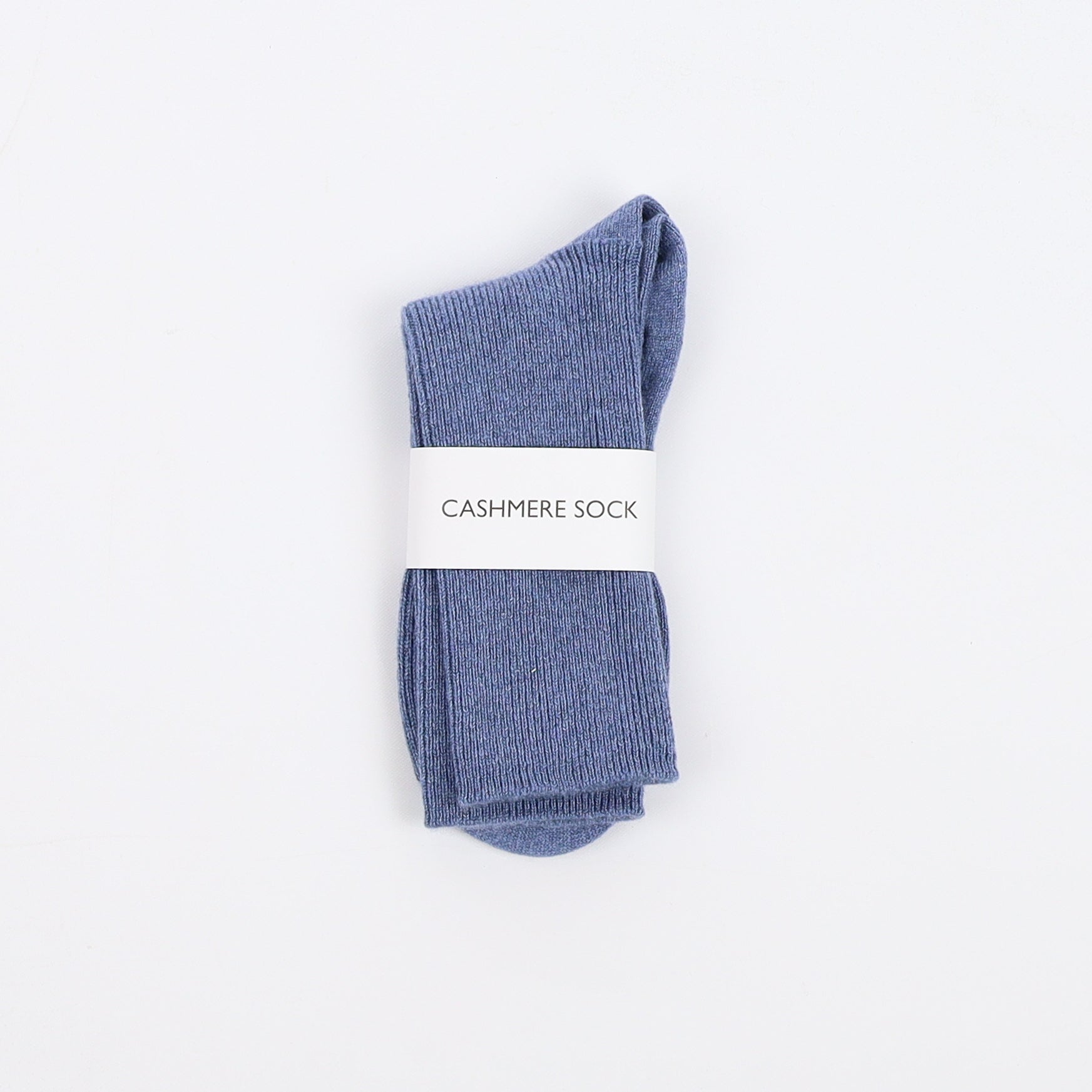 Brand New Scottish Light Denim Blue Ladies Cashmere Every Day Socks