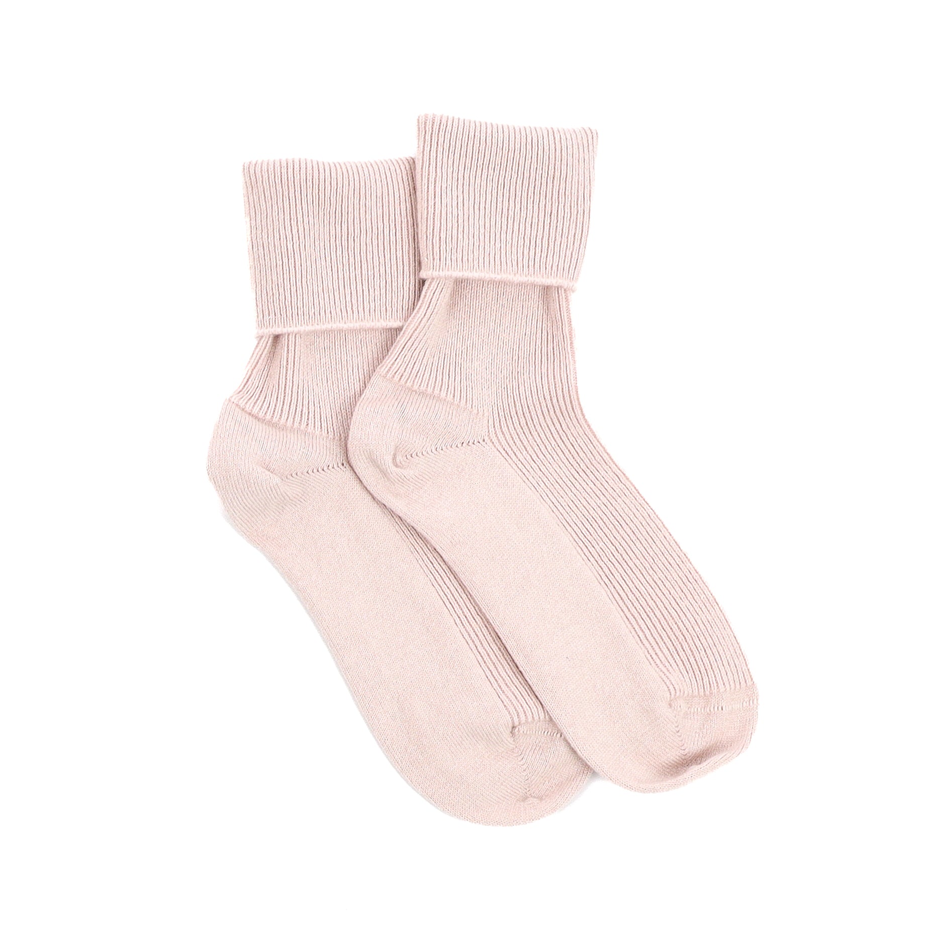 Brand New Scottish Dusky Pink Ladies Cashmere Every Day Socks