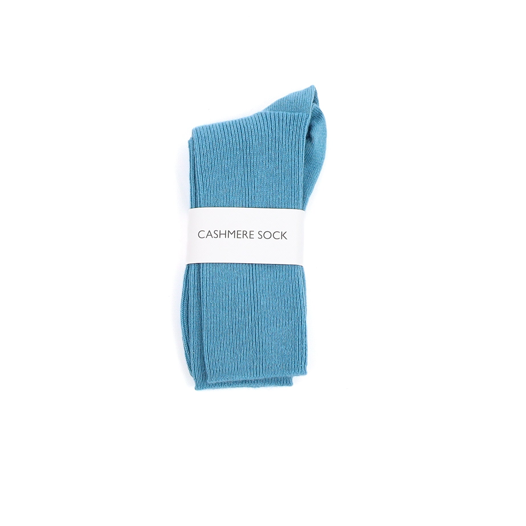Brand New Scottish Aqua Blue Ladies Cashmere Every Day Socks