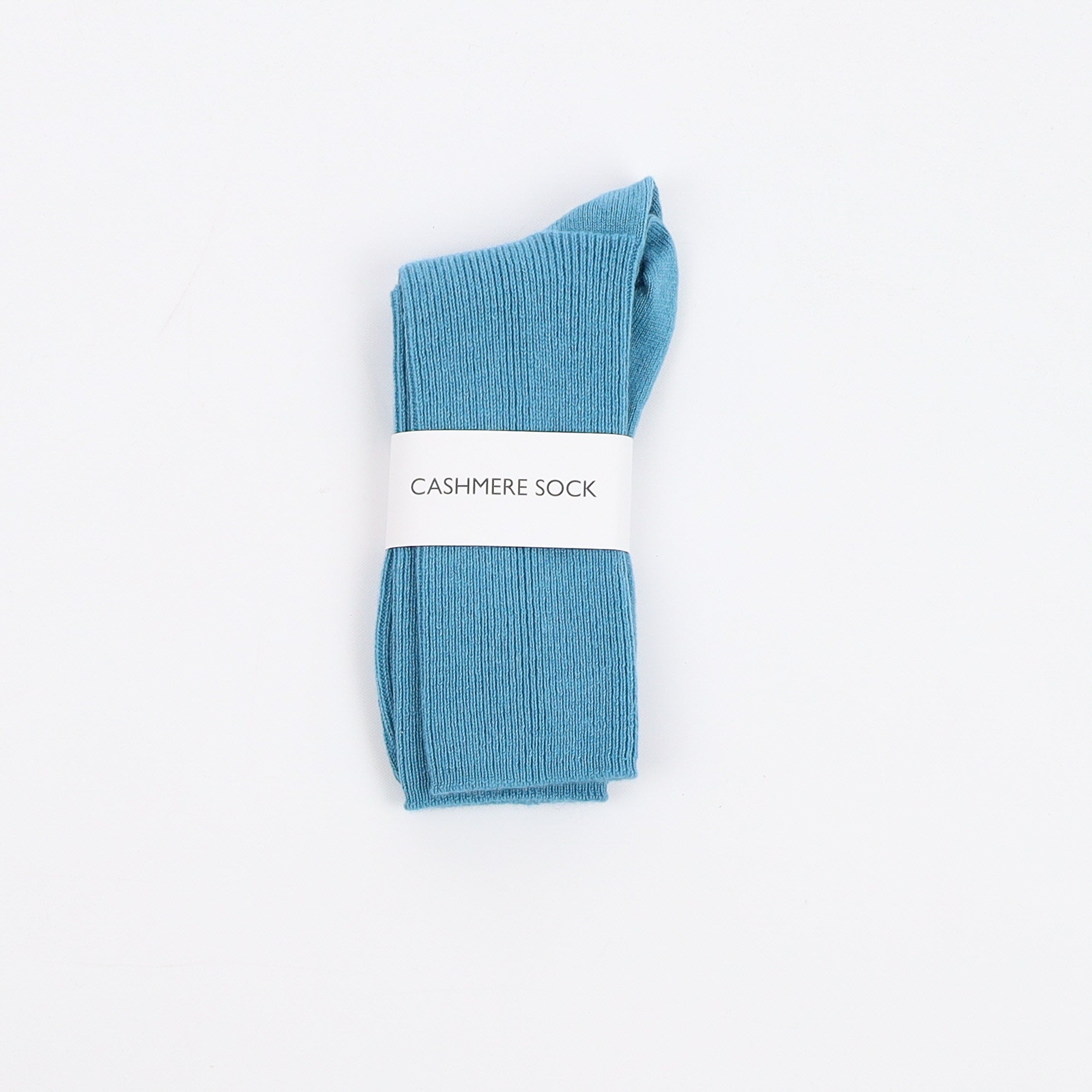 Brand New Scottish Aqua Blue Ladies Cashmere Every Day Socks