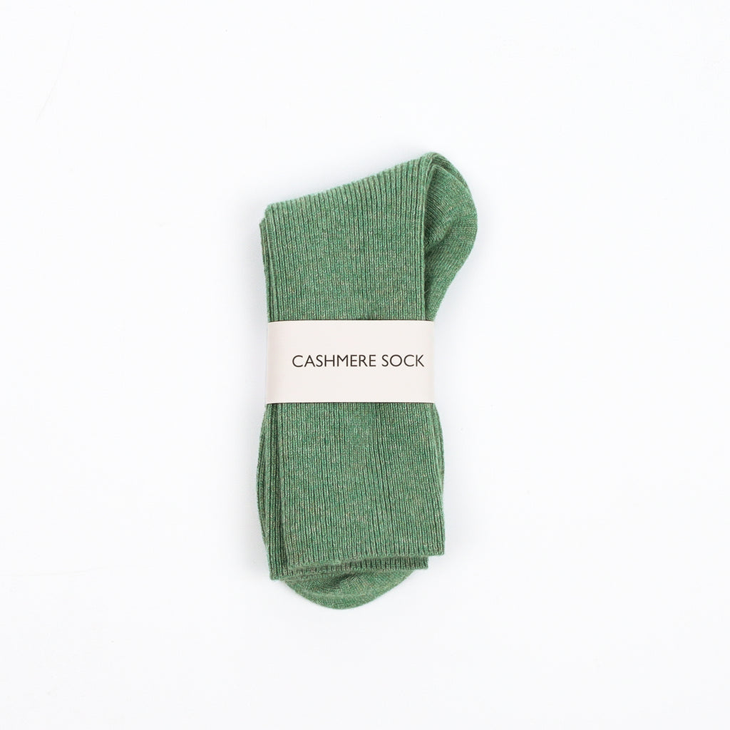 Brand New Scottish Apple Green Ladies Cashmere Every Day Socks