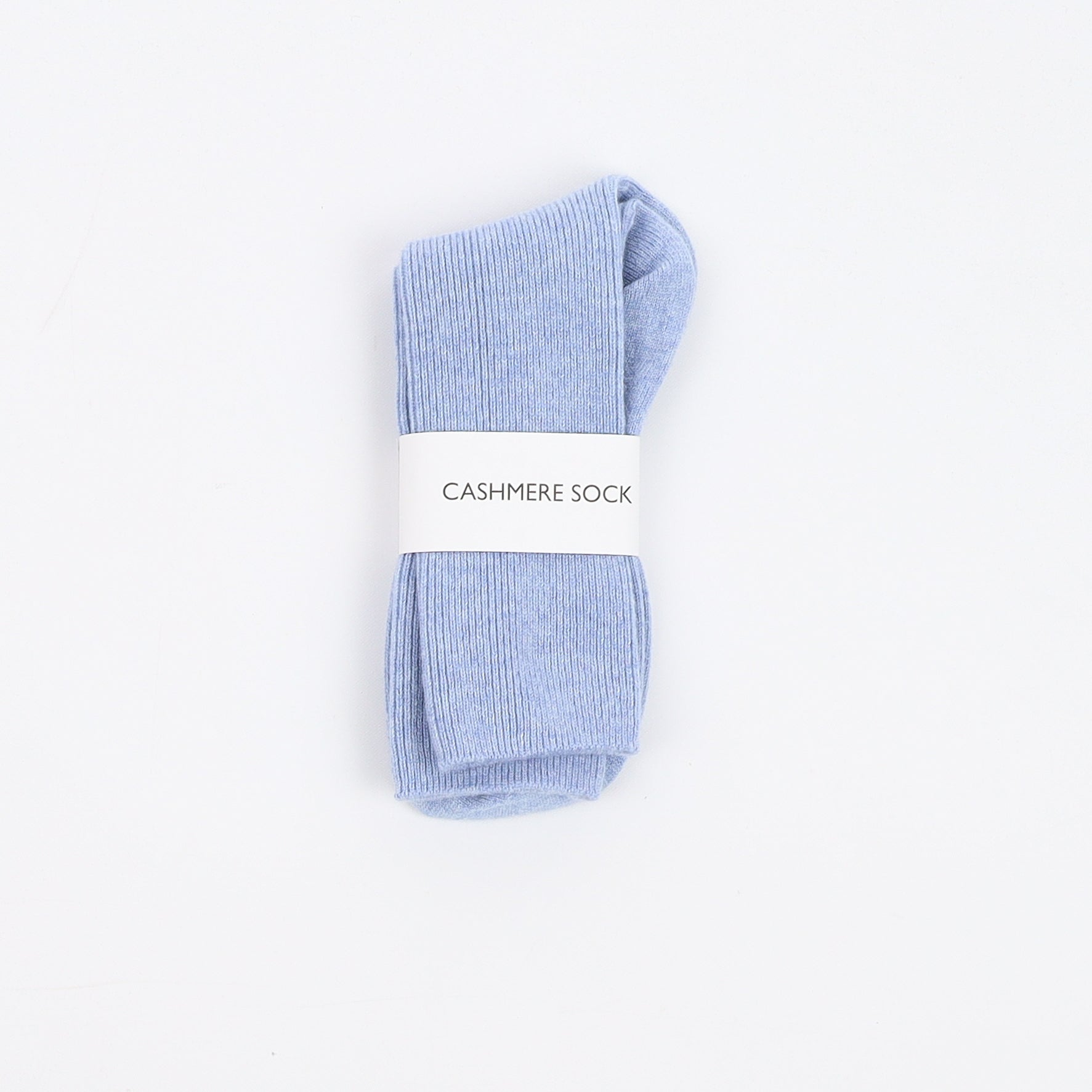Brand New Scottish Sky Blue Ladies Cashmere Every Day Socks