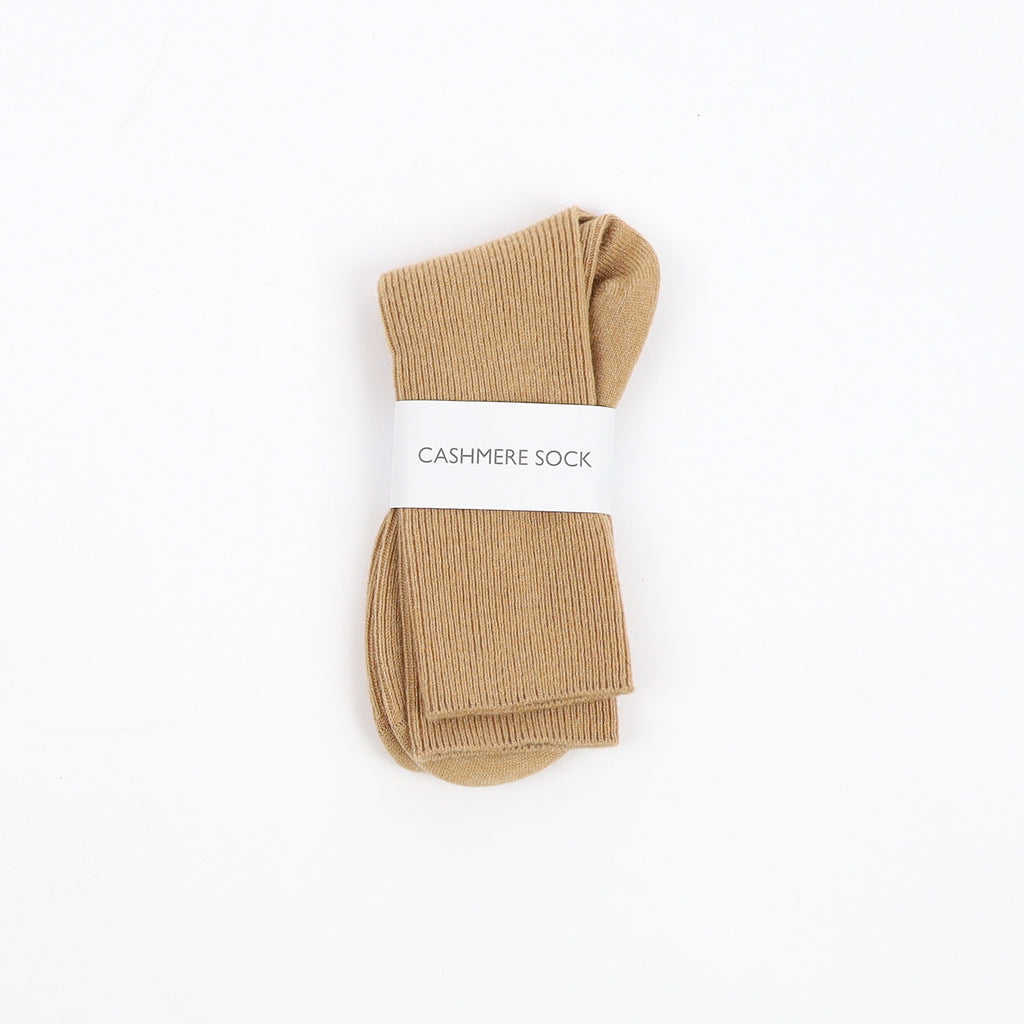Brand New Scottish Camel Brown Ladies Cashmere Every Day Socks